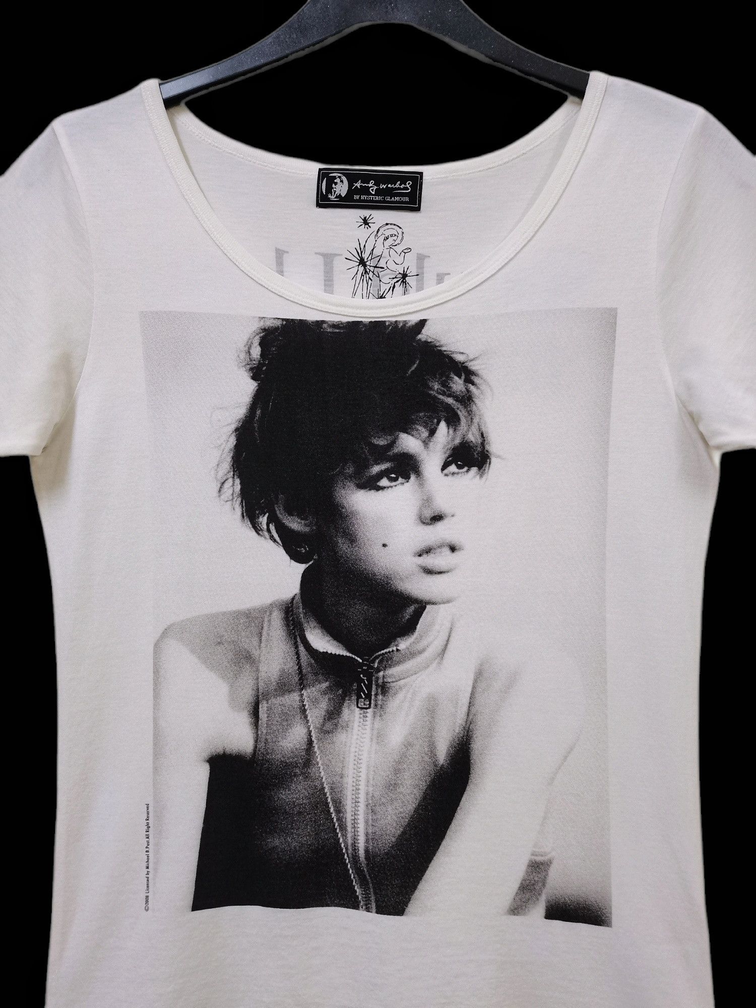 Andy Warhol × Hysteric Glamour Hysteric Glamour X Andy Warhol ©2008 Punk Girl T-shirt Rare Size XS / US 0-2 / IT 36-38 - 6 Thumbnail