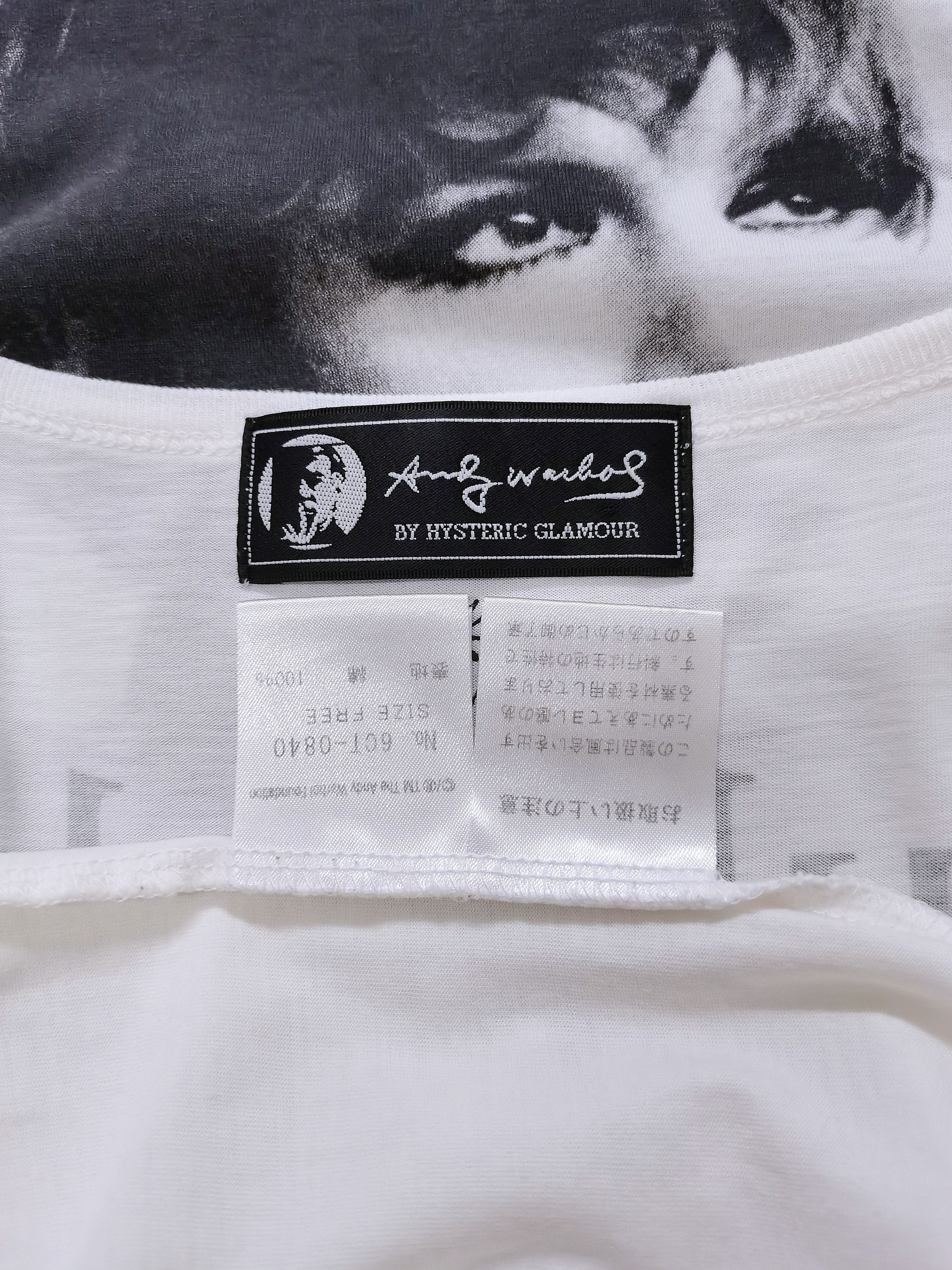 Andy Warhol × Hysteric Glamour Hysteric Glamour X Andy Warhol ©2008 Punk Girl T-shirt Rare Size XS / US 0-2 / IT 36-38 - 17 Thumbnail