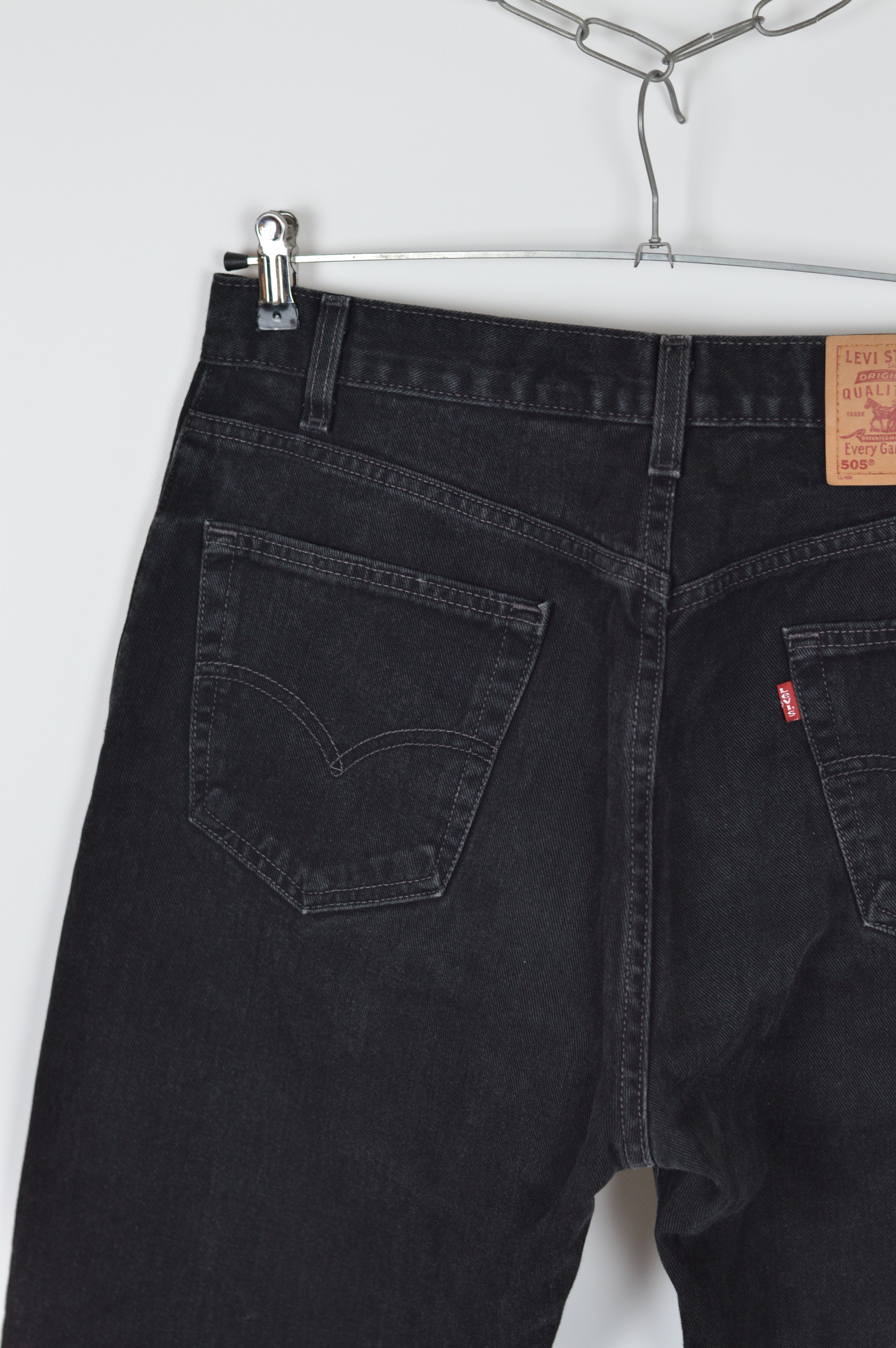 Levi's Vintage Clothing × Vintage Vintage Levi's 505 Made In USA Black Distressed Denim Pant Size US 36 / EU 52 - 10 Thumbnail