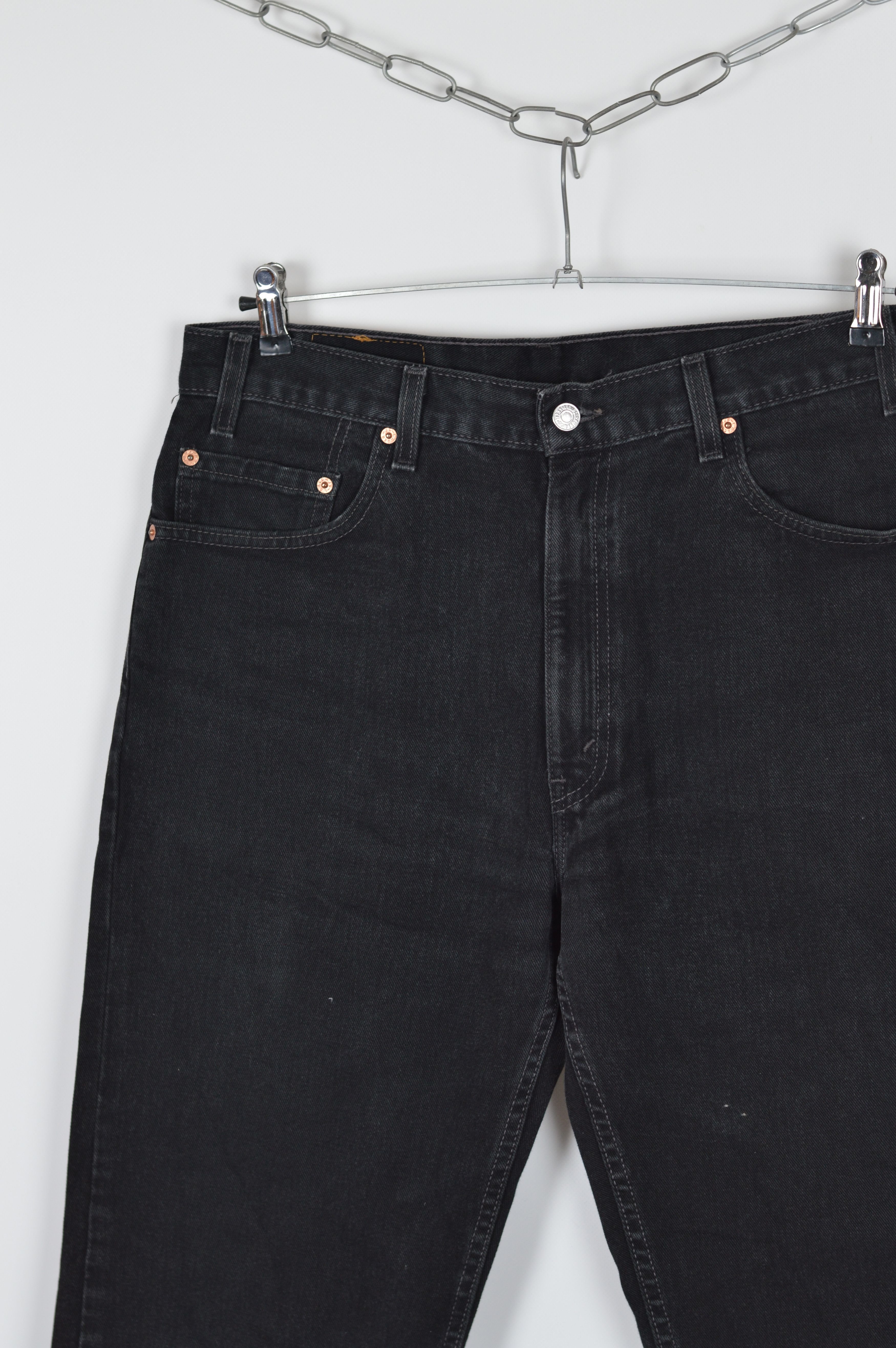Levi's Vintage Clothing × Vintage Vintage Levi's 505 Made In USA Black Distressed Denim Pant Size US 36 / EU 52 - 3 Thumbnail