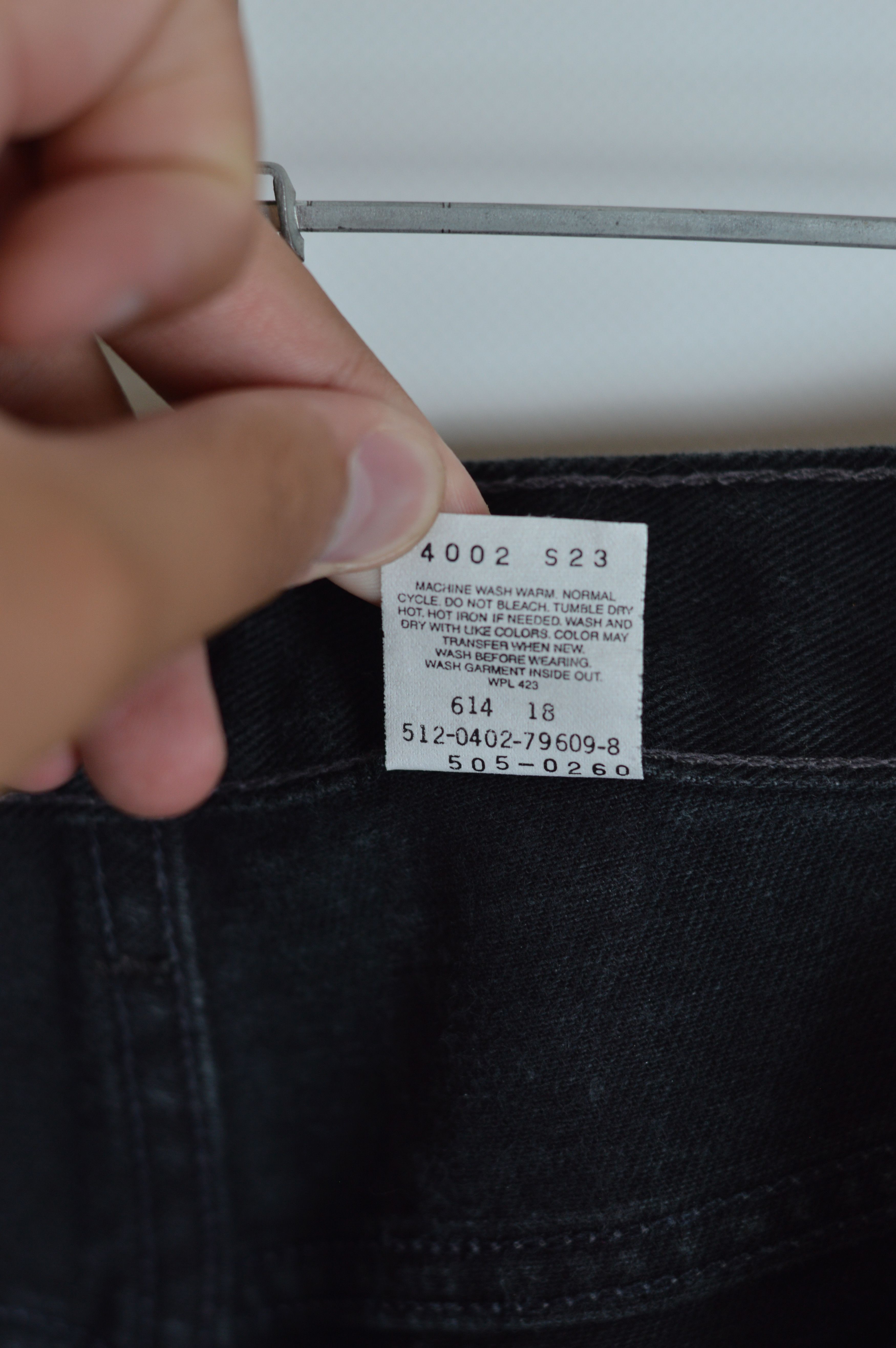 Levi's Vintage Clothing × Vintage Vintage Levi's 505 Made In USA Black Distressed Denim Pant Size US 36 / EU 52 - 16 Thumbnail