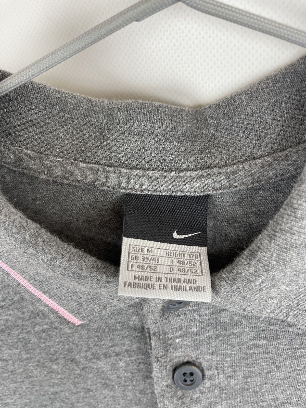 Nike Nike vintage y2k grey striped pink blue tennis court polo Size US M / EU 48-50 / 2 - 9 Thumbnail