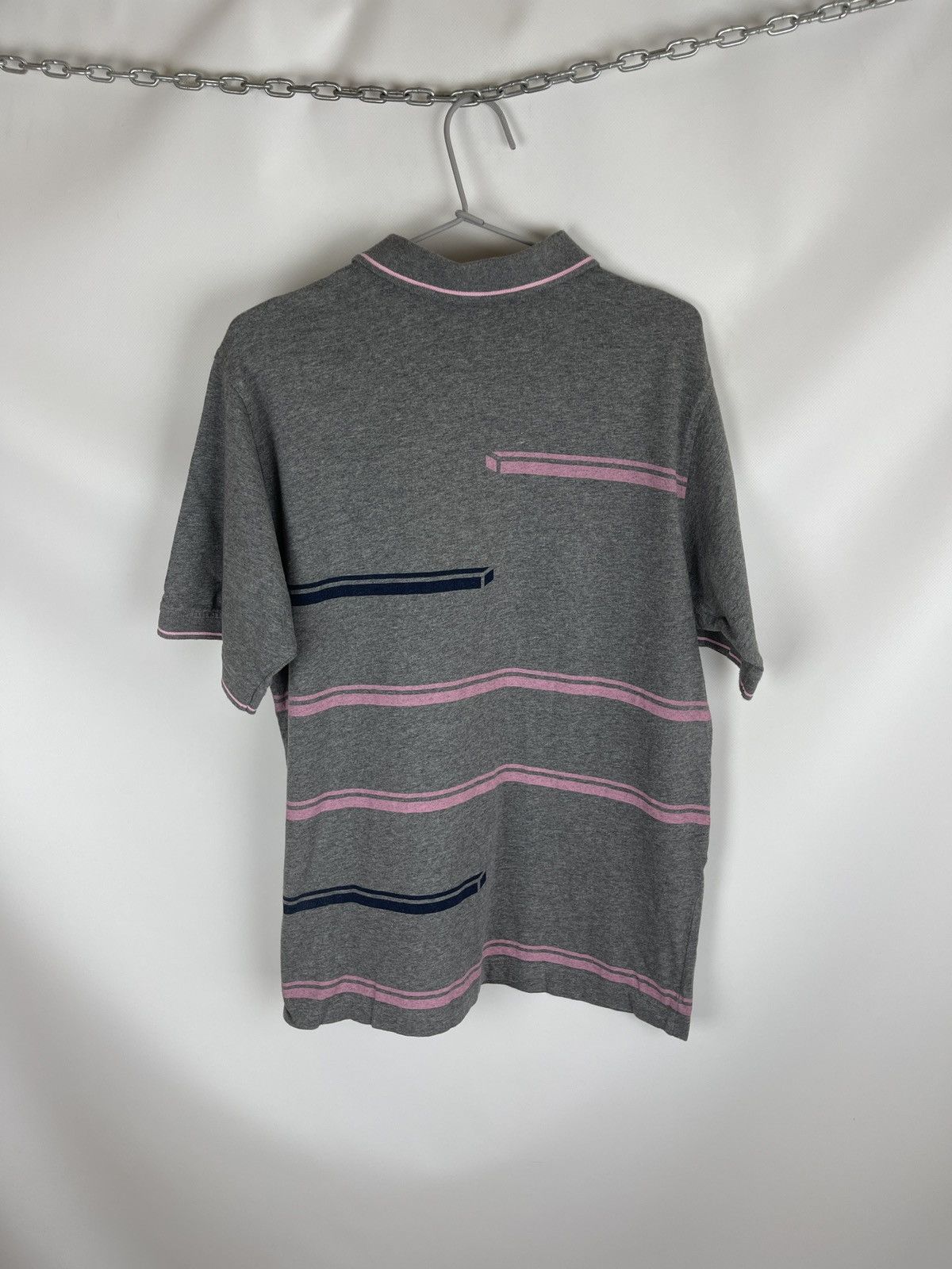Nike Nike vintage y2k grey striped pink blue tennis court polo Size US M / EU 48-50 / 2 - 2 Thumbnail