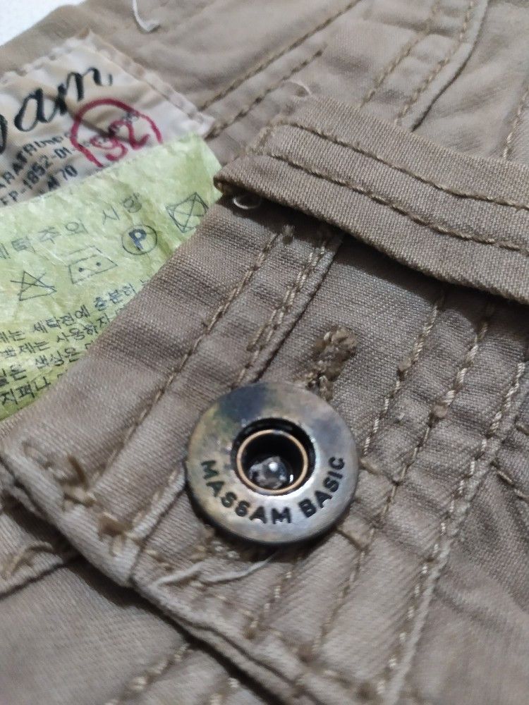 Japanese Brand 🔥Massam Multipocket Cargo Tactical Heavy Cotton Pants Size US 31 - 11 Thumbnail