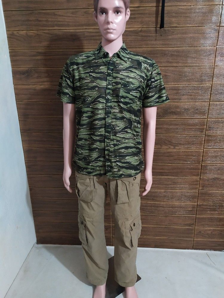 Japanese Brand 🔥Massam Multipocket Cargo Tactical Heavy Cotton Pants Size US 31 - 2 Thumbnail