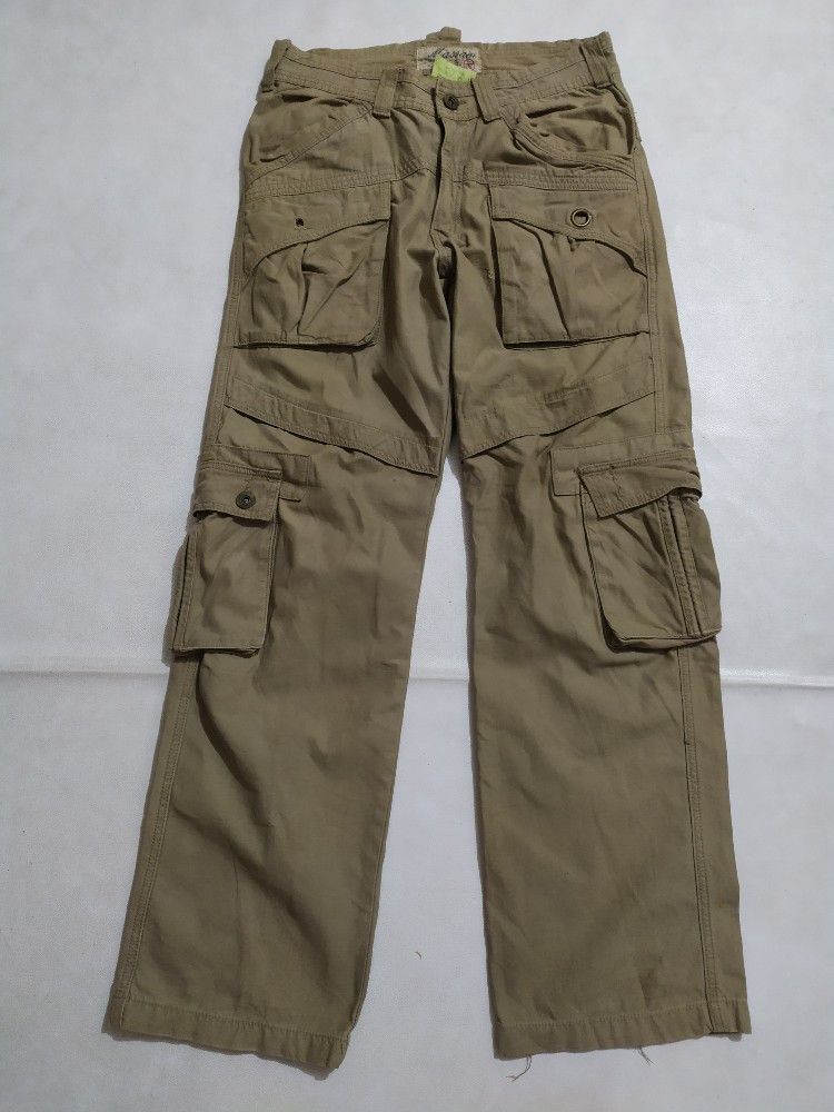 Japanese Brand 🔥Massam Multipocket Cargo Tactical Heavy Cotton Pants Size US 31 - 6 Thumbnail