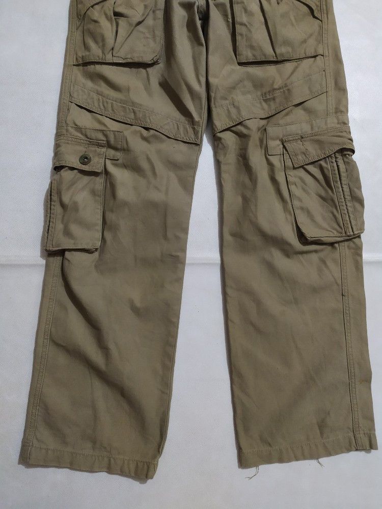 Japanese Brand 🔥Massam Multipocket Cargo Tactical Heavy Cotton Pants Size US 31 - 8 Thumbnail
