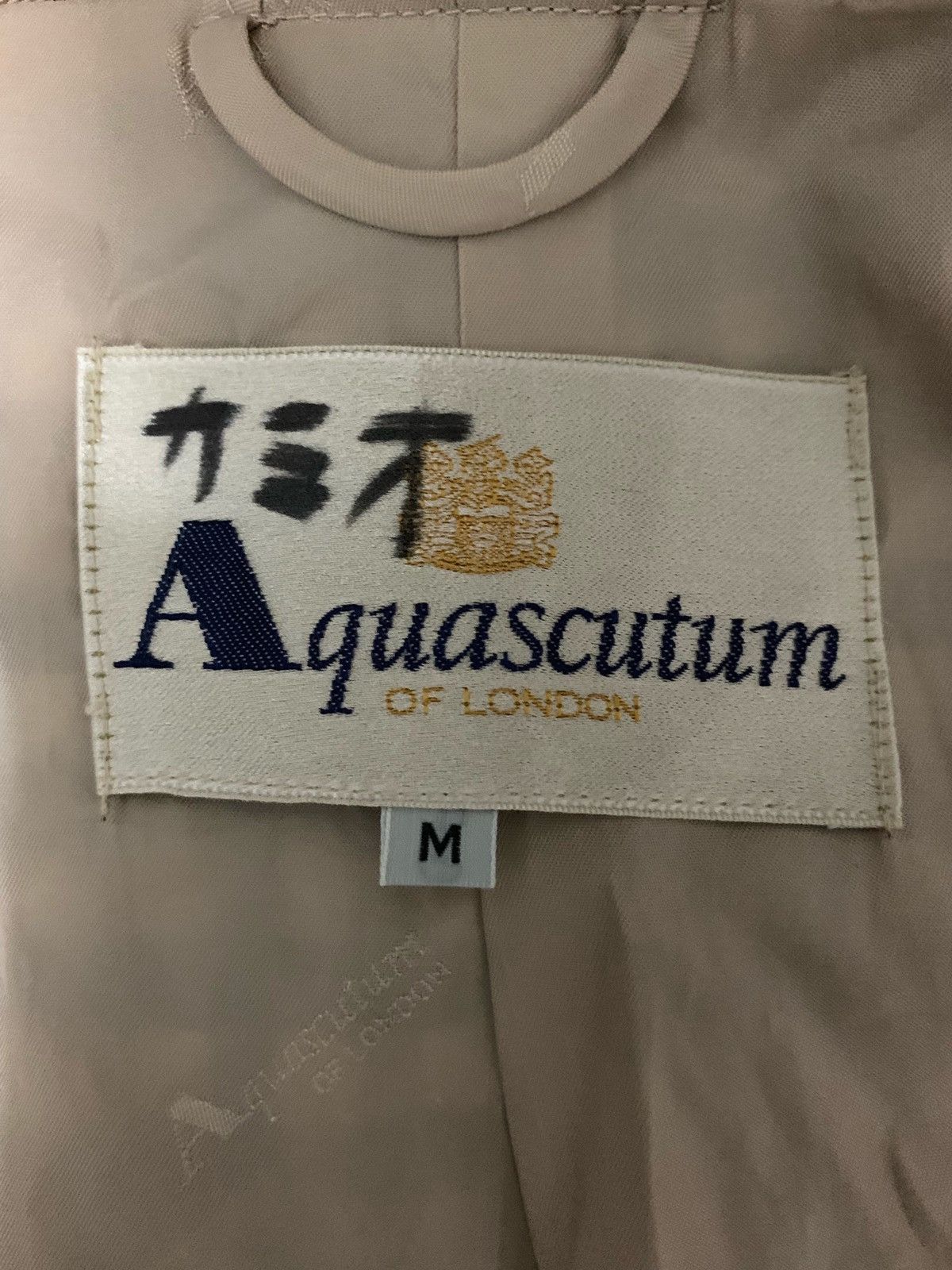 Aquascutum × Designer × Vintage 🔥 Aquascutum Checked Luxury Sleeping Pajama Trench Coat Size US M / EU 48-50 / 2 - 4 Thumbnail