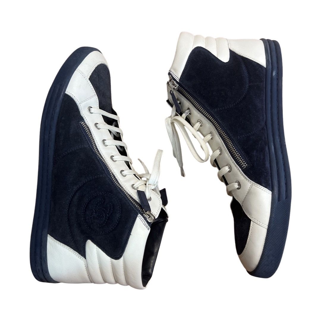 Chanel CHANEL HIGHTOP SNEAKERS Size US 12 / EU 45 - 4 Thumbnail