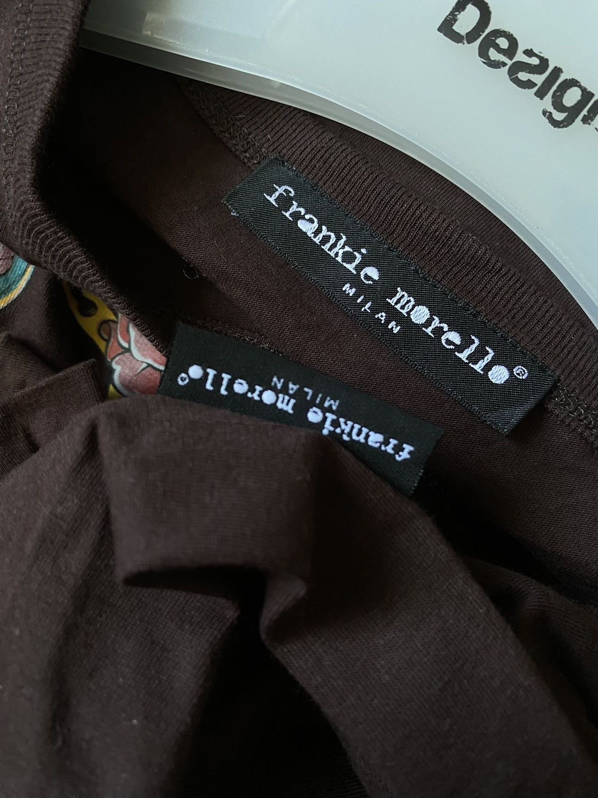 Frankie Morello × Japanese Brand × Vintage Y2K Frankie Morello Milan brown Print Longsleve shirt Size US M / EU 48-50 / 2 - 5 Thumbnail