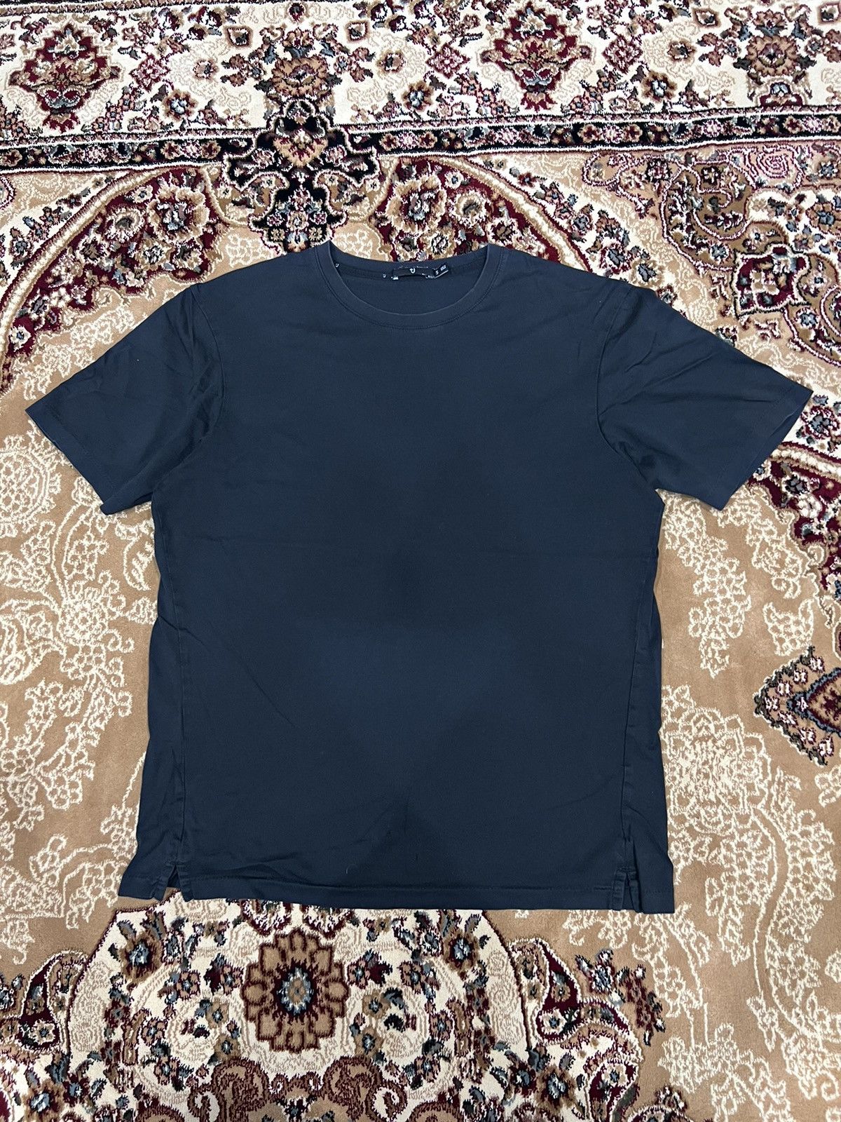 image of Jil Sander Black Plan Tee, Men's (Size Small)