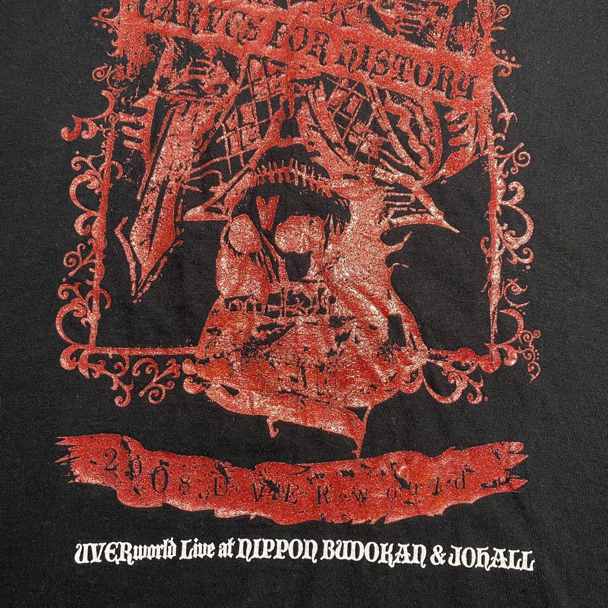 Anime × Band Tees UVERworld Carves For History Tour Japanese Band T Shirt Size US M / EU 48-50 / 2 - 5 Thumbnail