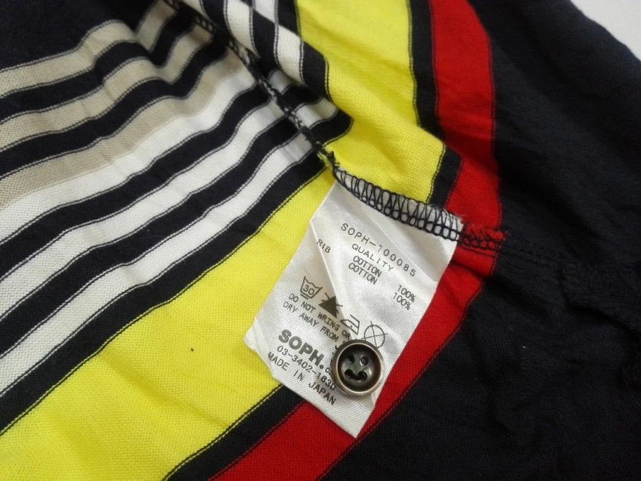 Japanese Brand SOPHNET. Scorpion Embroidery Logo Colorful Striped Polo Tee Size US S / EU 44-46 / 1 - 5 Thumbnail
