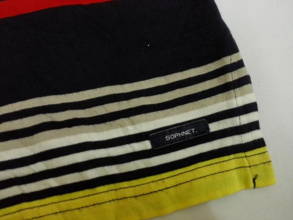 Japanese Brand SOPHNET. Scorpion Embroidery Logo Colorful Striped Polo Tee Size US S / EU 44-46 / 1 - 3 Thumbnail