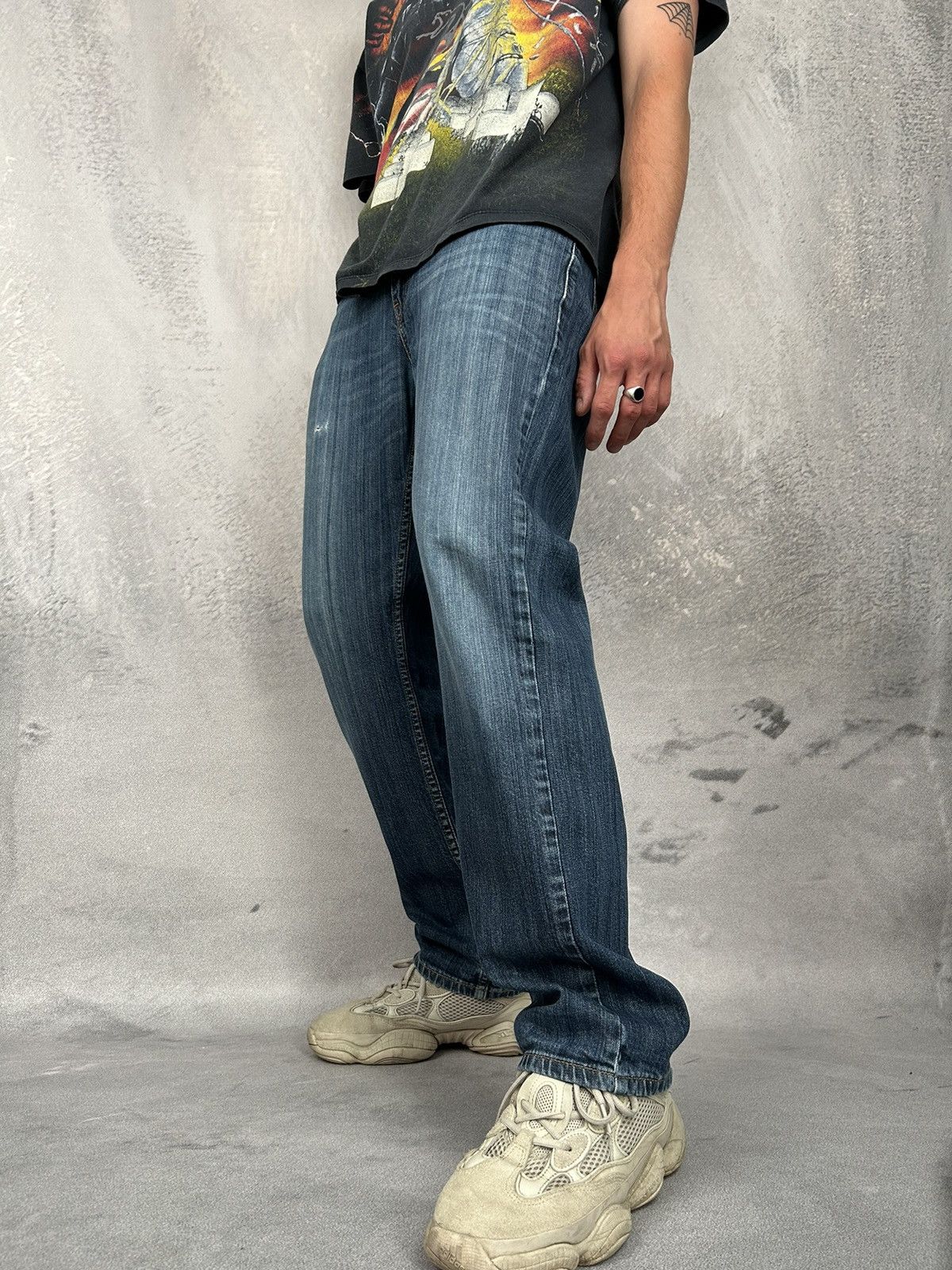 Levi's Levi’s Vintage 752 32x30 Distressed Denim Pants Avant Garde Size US 32 / EU 48 - 3 Thumbnail
