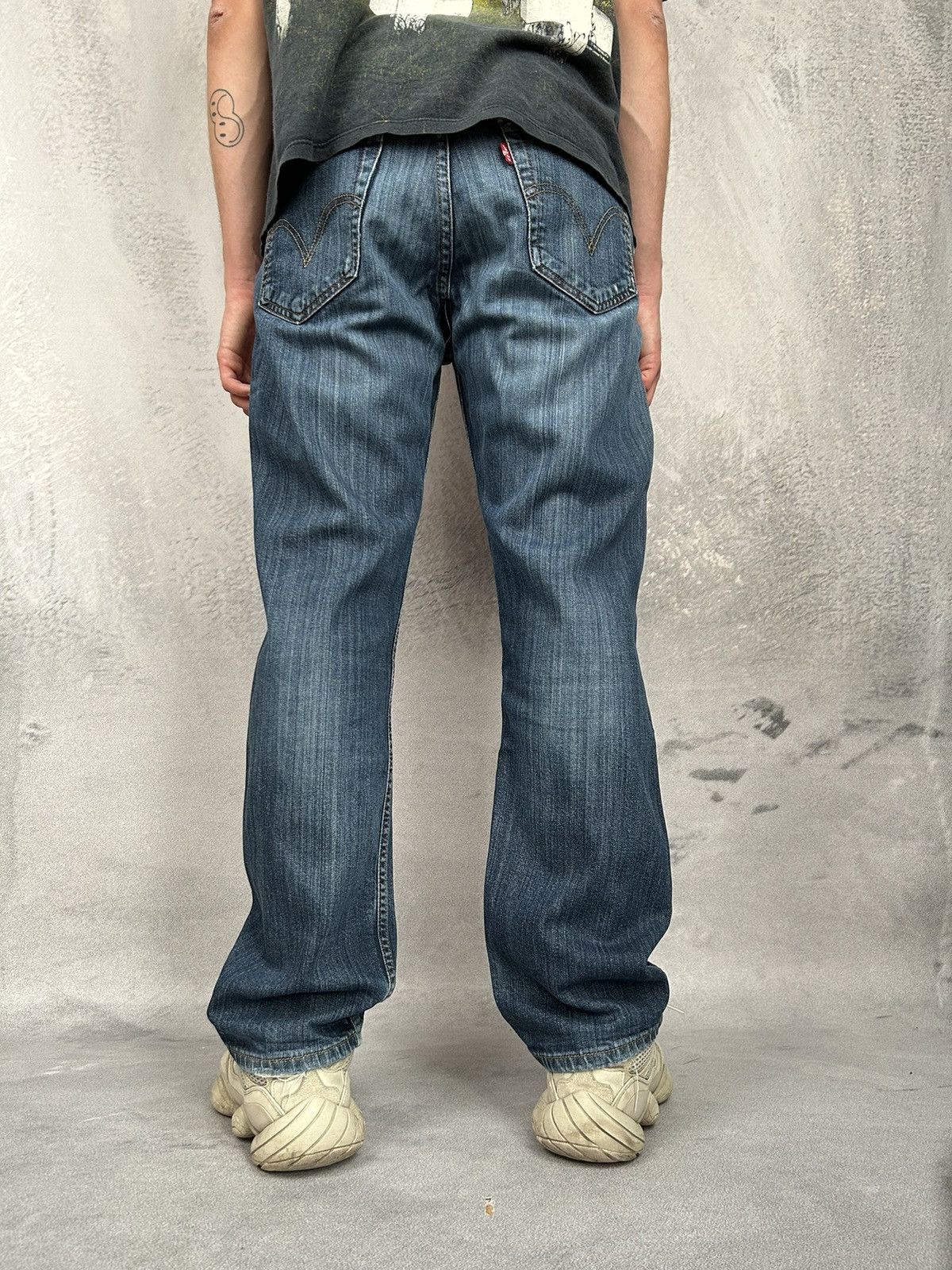 Levi's Levi’s Vintage 752 32x30 Distressed Denim Pants Avant Garde Size US 32 / EU 48 - 2 Thumbnail