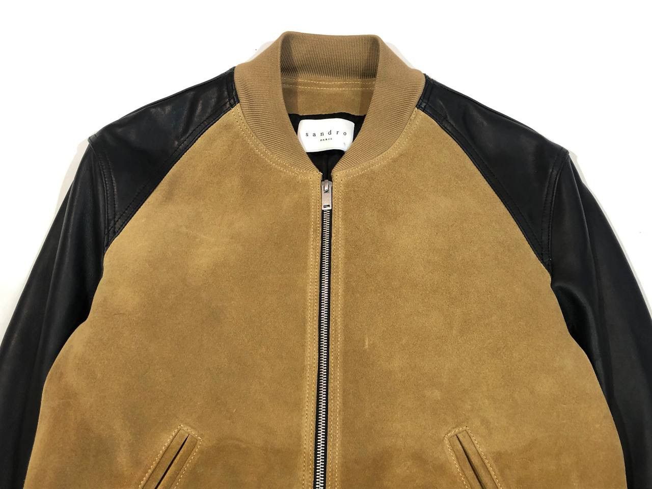 Sandro Sandro Paris Bomber Leather Jacket Size US S / EU 44-46 / 1 - 4 Thumbnail