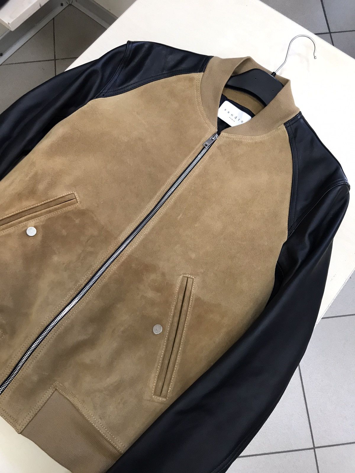 Sandro Sandro Paris Bomber Leather Jacket Size US S / EU 44-46 / 1 - 9 Thumbnail