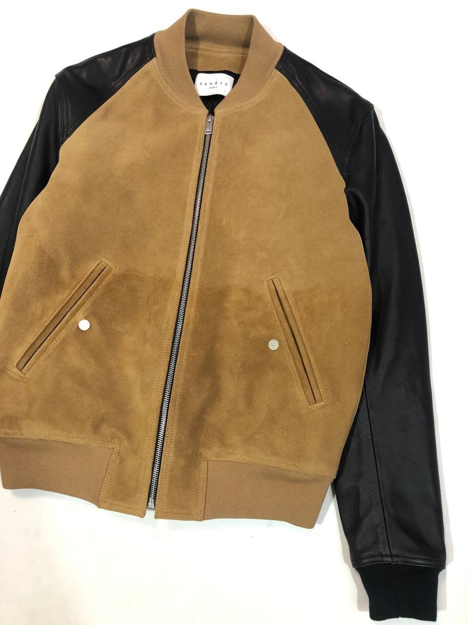 Sandro Sandro Paris Bomber Leather Jacket Size US S / EU 44-46 / 1 - 2 Thumbnail