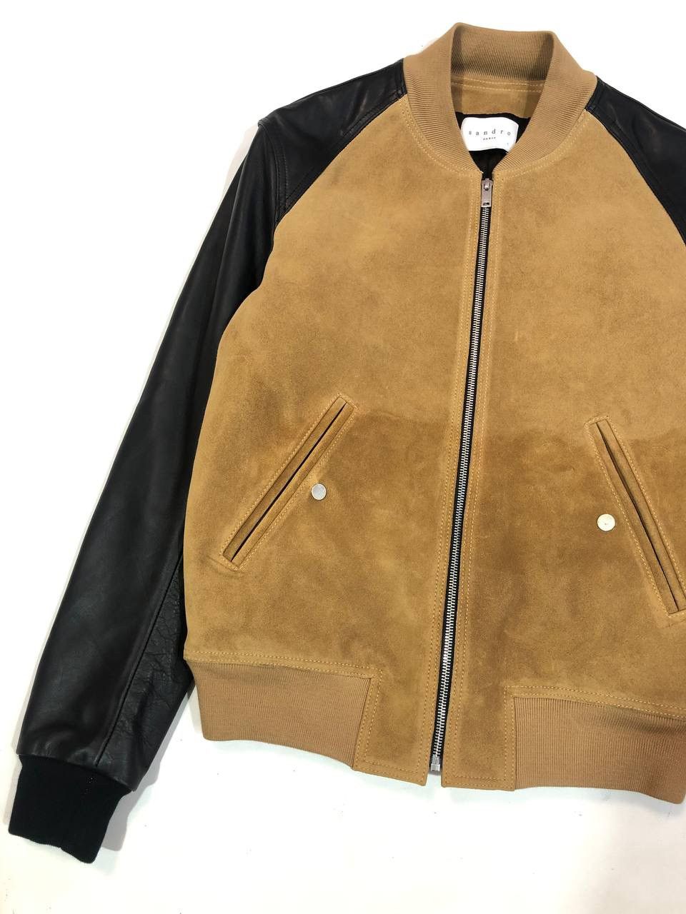 Sandro Sandro Paris Bomber Leather Jacket Size US S / EU 44-46 / 1 - 3 Thumbnail