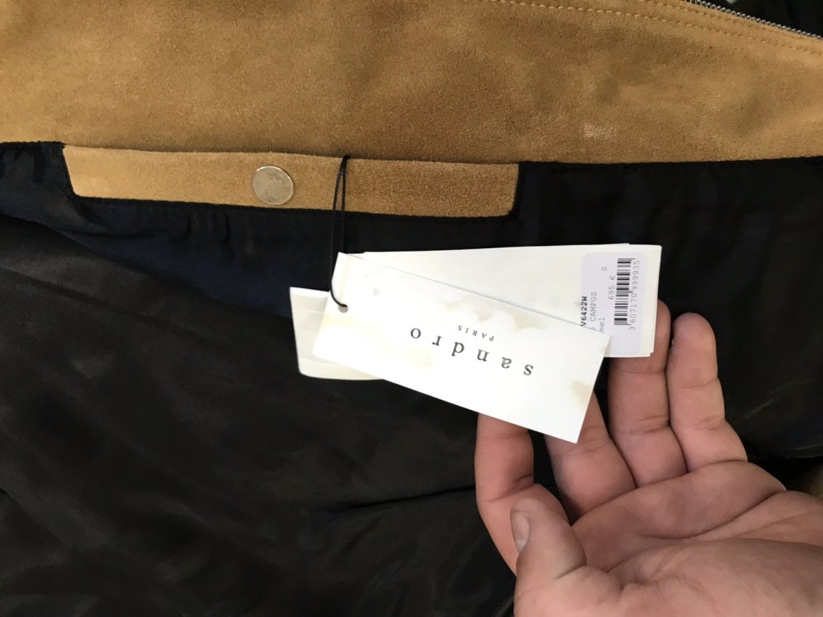 Sandro Sandro Paris Bomber Leather Jacket Size US S / EU 44-46 / 1 - 13 Thumbnail