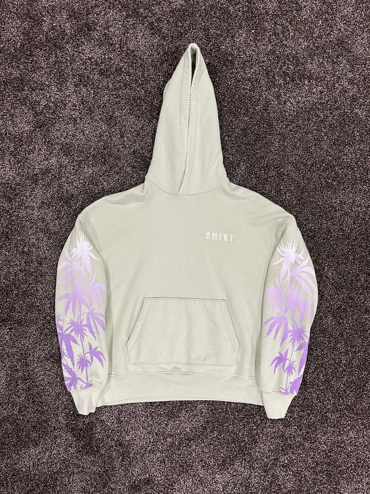 Amiri Amiri Eternal Happiness Palm Tree Mint Green Oversize Hoodie Size US S / EU 44-46 / 1 - 19 Thumbnail