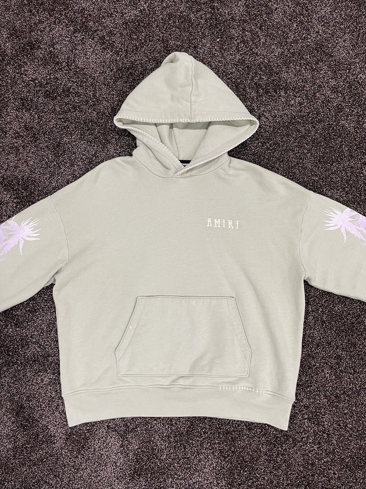 Amiri Amiri Eternal Happiness Palm Tree Mint Green Oversize Hoodie Size US S / EU 44-46 / 1 - 9 Thumbnail