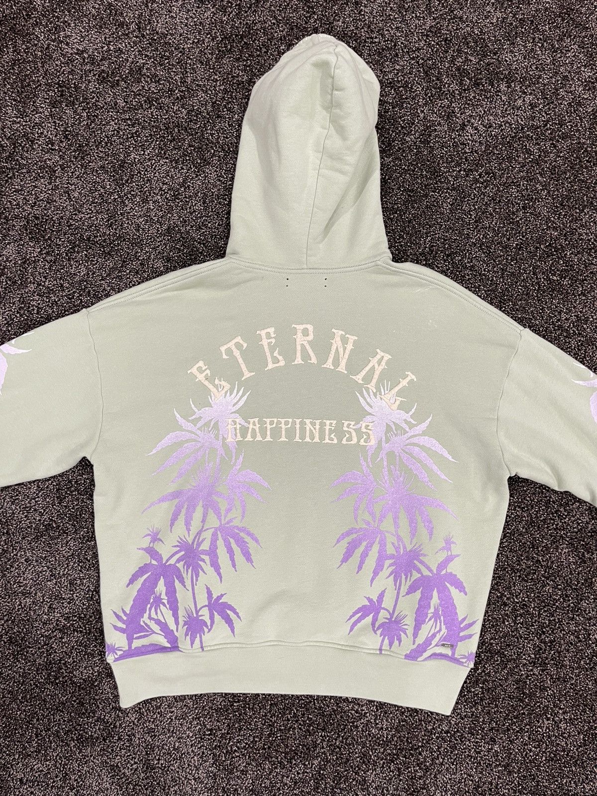 Amiri Amiri Eternal Happiness Palm Tree Mint Green Oversize Hoodie Size US S / EU 44-46 / 1 - 13 Thumbnail