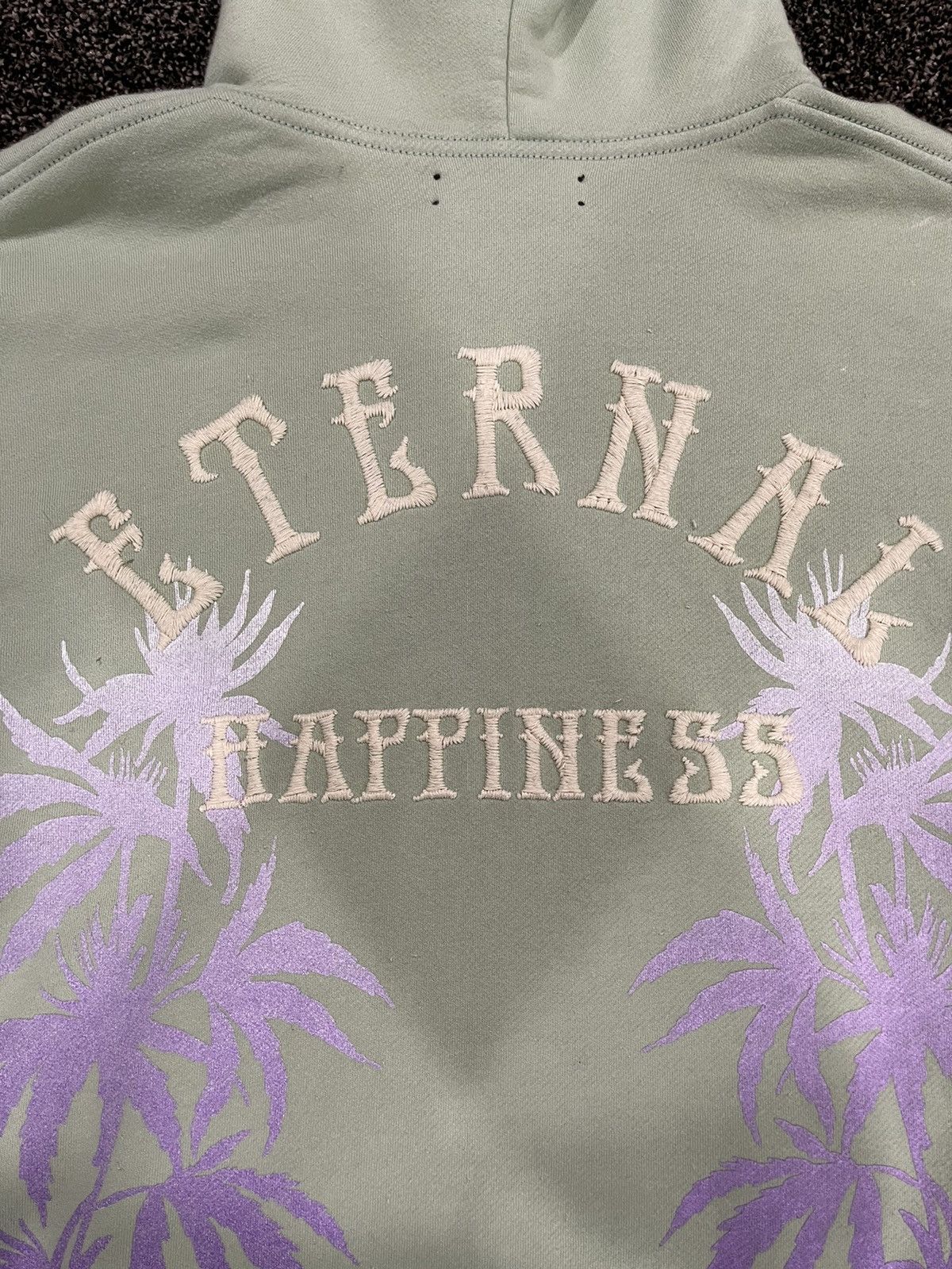 Amiri Amiri Eternal Happiness Palm Tree Mint Green Oversize Hoodie Size US S / EU 44-46 / 1 - 17 Thumbnail