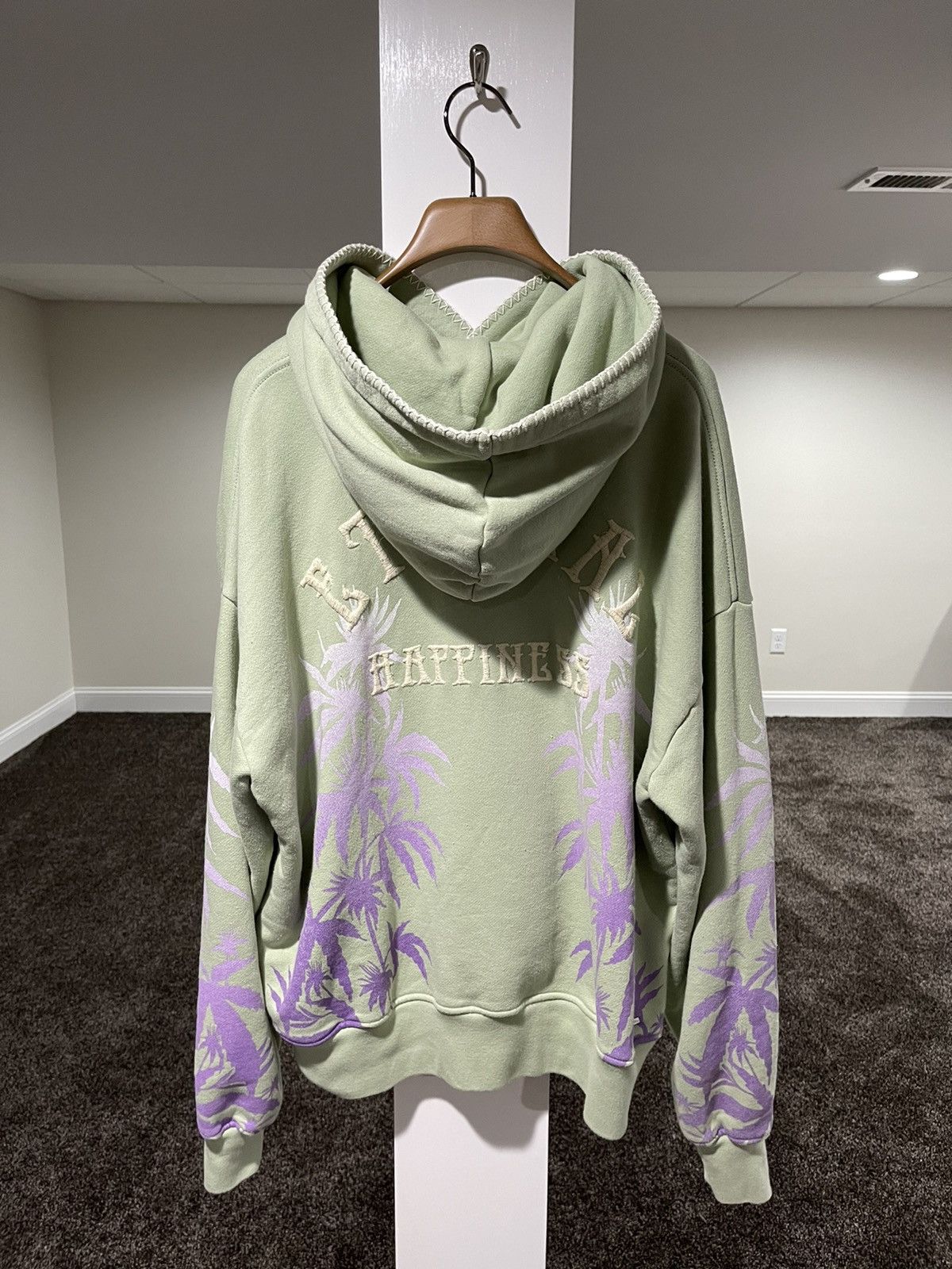 Amiri Amiri Eternal Happiness Palm Tree Mint Green Oversize Hoodie Size US S / EU 44-46 / 1 - 8 Thumbnail