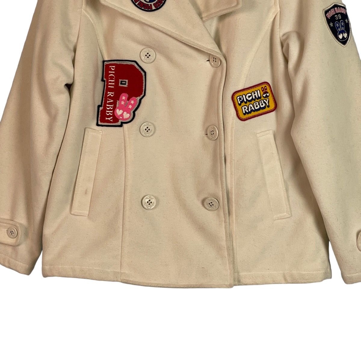 Japanese Brand Japanese Kids Pichi Rabby Patched Pea Coat Size XS / US 0-2 / IT 36-38 - 7 Thumbnail