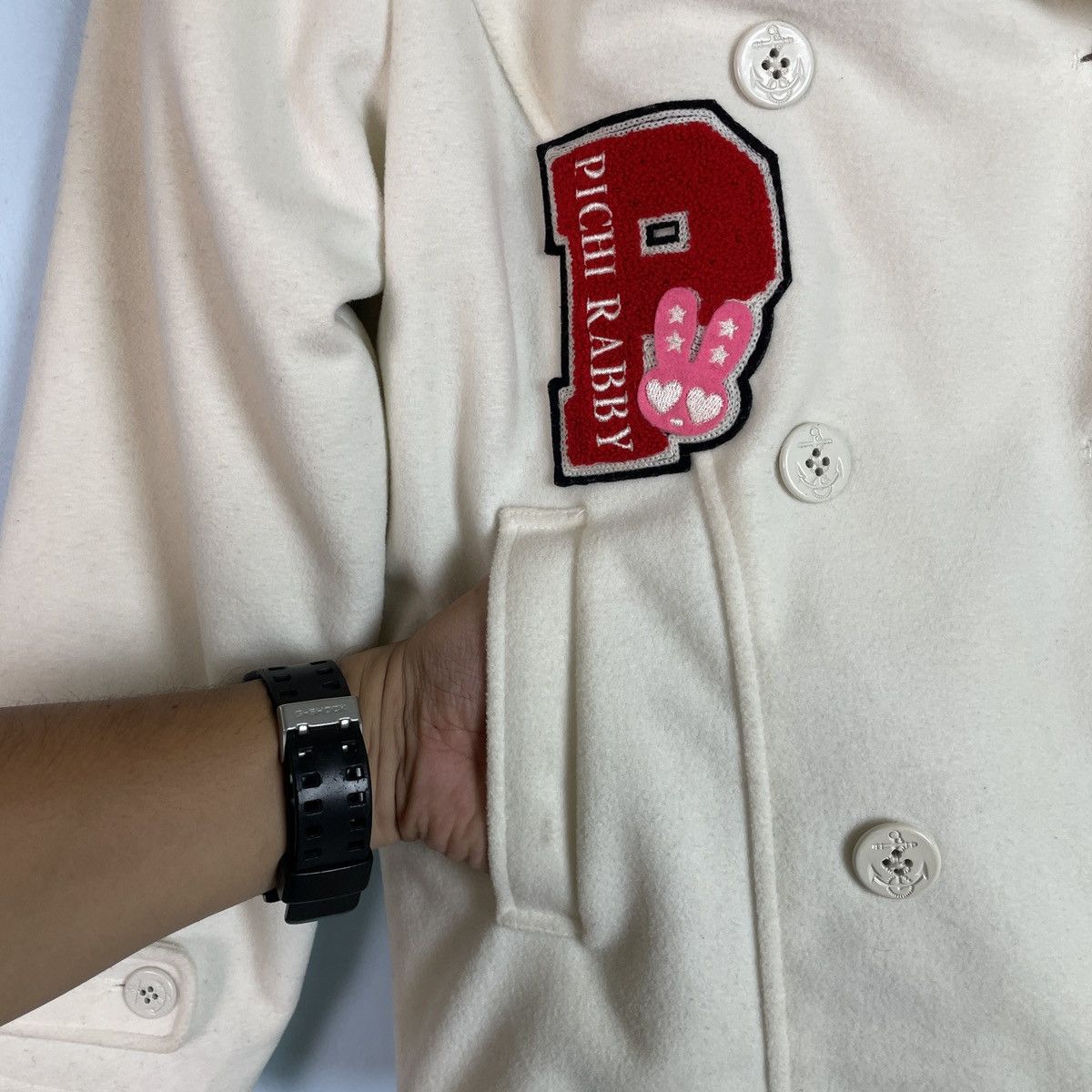 Japanese Brand Japanese Kids Pichi Rabby Patched Pea Coat Size XS / US 0-2 / IT 36-38 - 3 Thumbnail