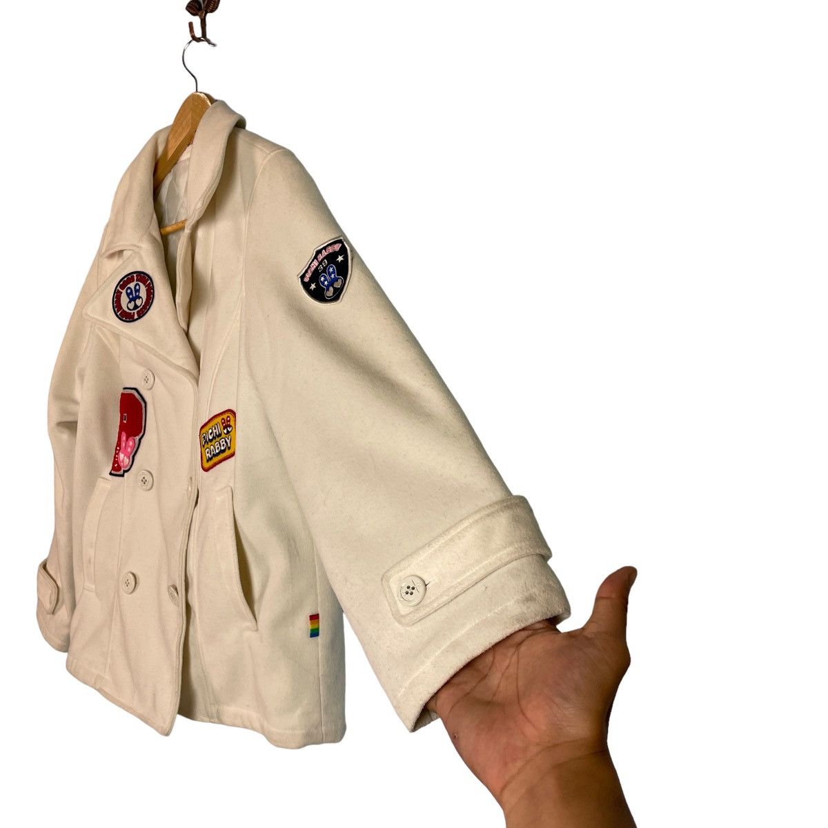 Japanese Brand Japanese Kids Pichi Rabby Patched Pea Coat Size XS / US 0-2 / IT 36-38 - 9 Thumbnail