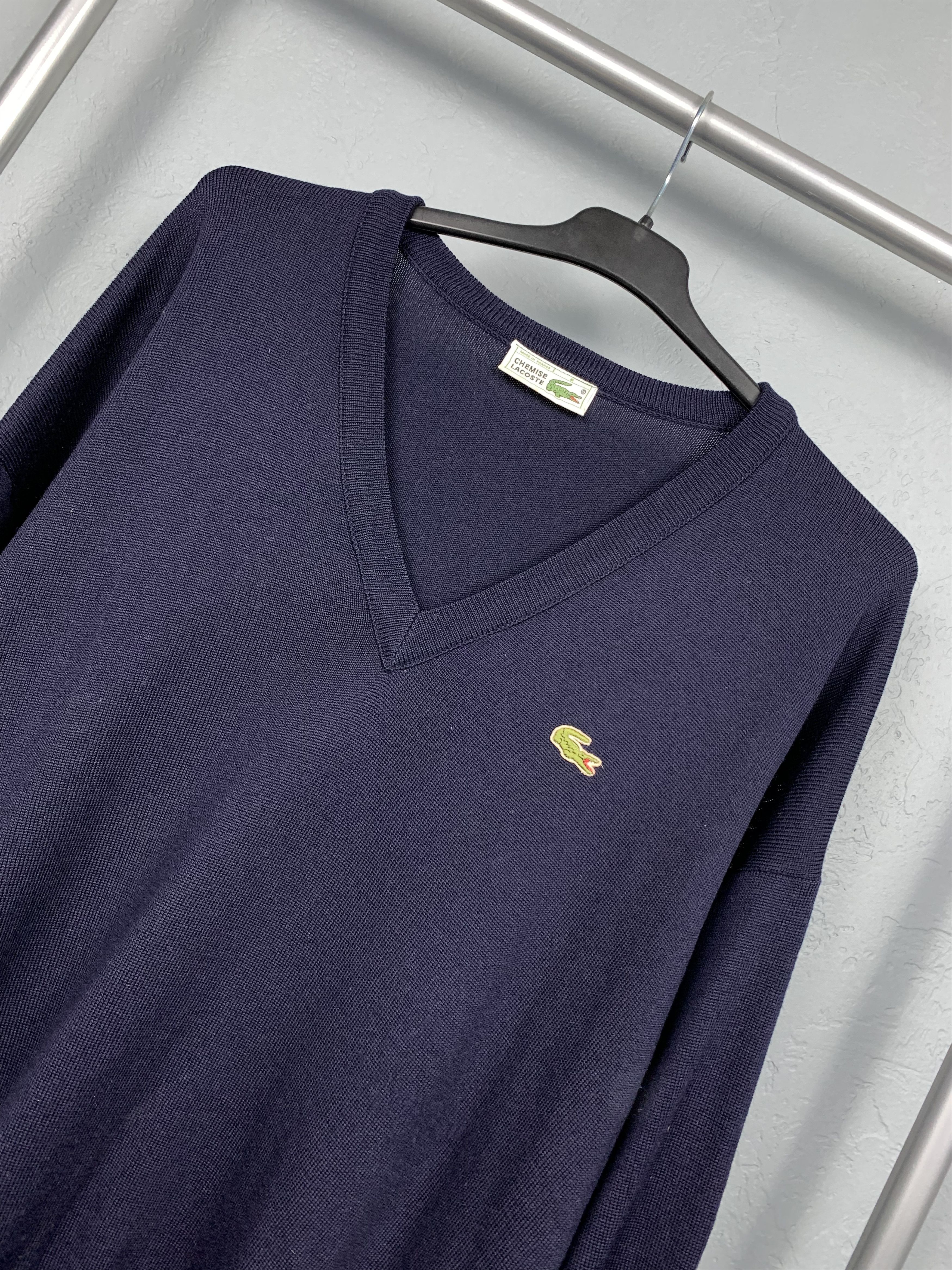 Lacoste Lacoste Chemise Vintage Mens Knit Sweater Made in France Size US L / EU 52-54 / 3 - 2 Thumbnail