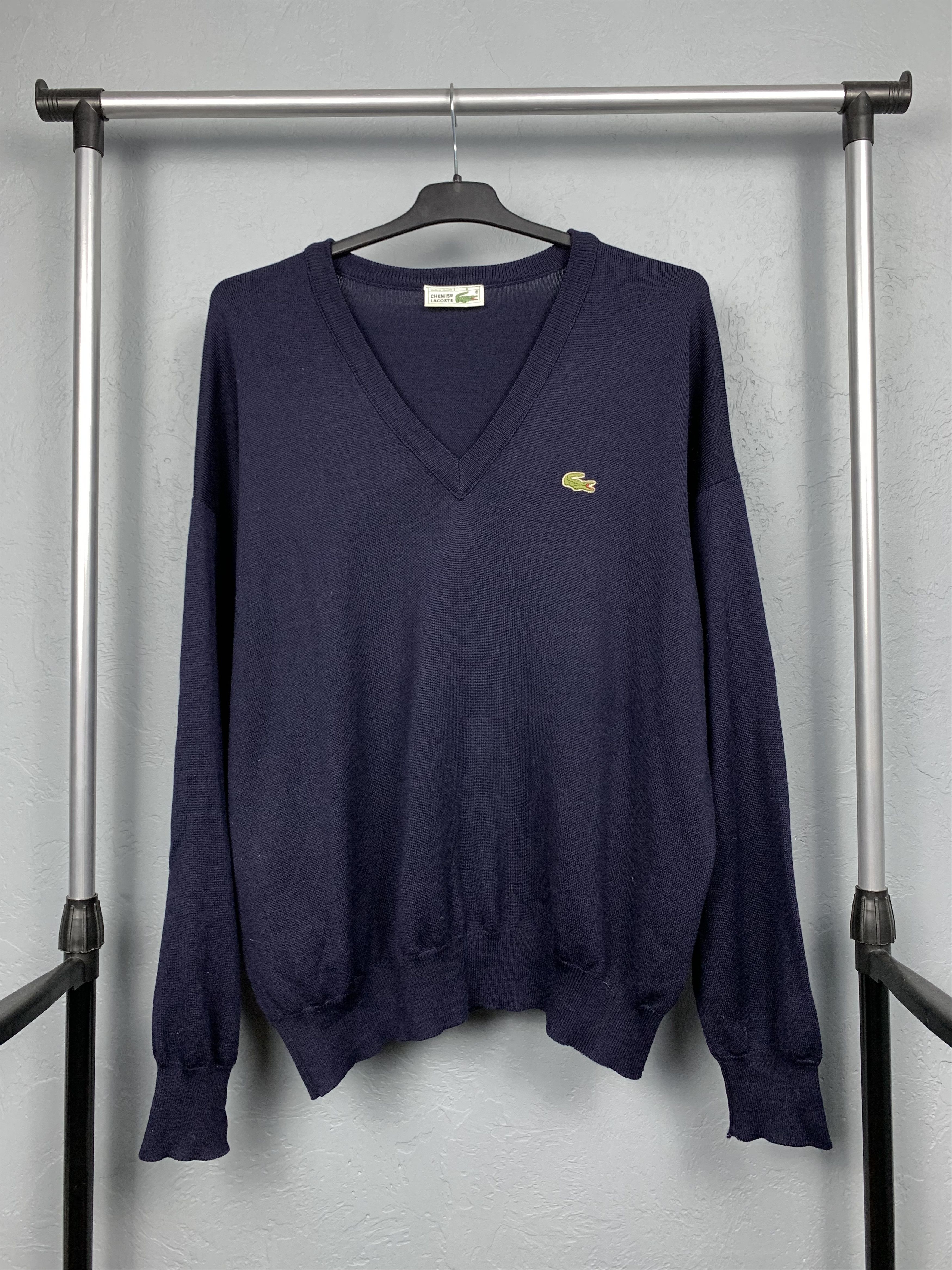 Lacoste Lacoste Chemise Vintage Mens Knit Sweater Made in France Size US L / EU 52-54 / 3 - 1 Thumbnail
