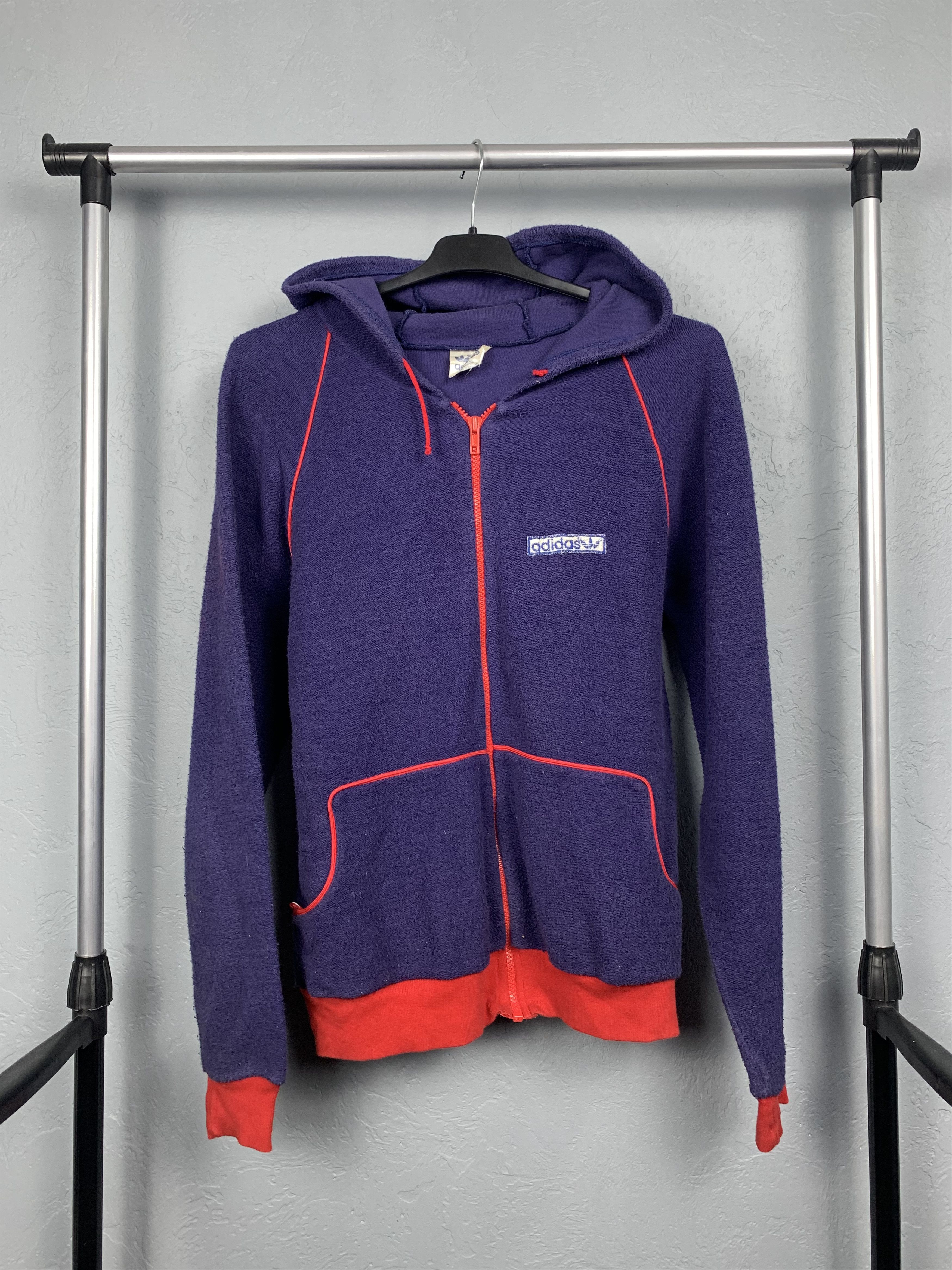Adidas Adidas 80s Vintage Mens Mohair Hoodie Size US M / EU 48-50 / 2 - 1 Thumbnail