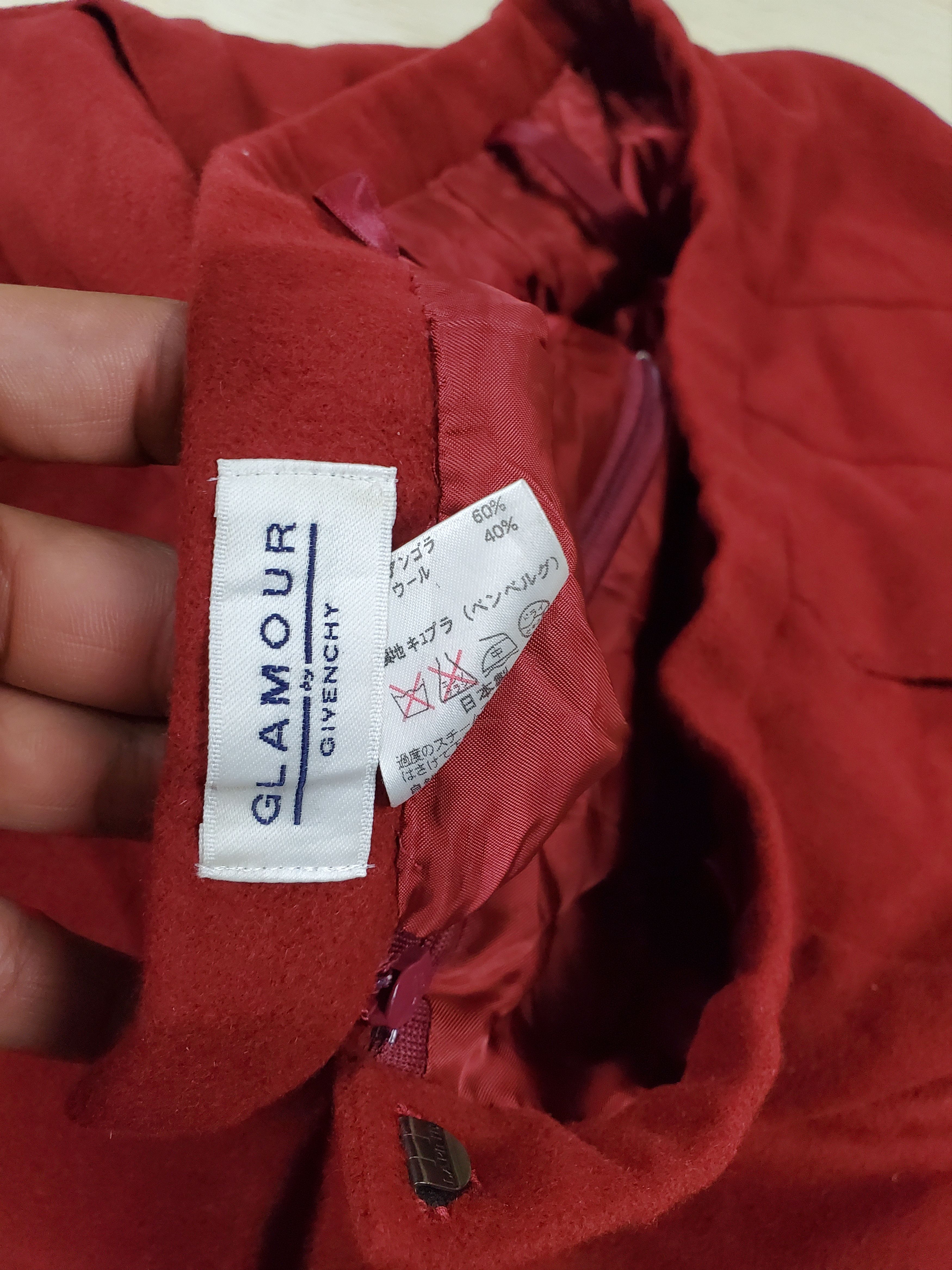 Givenchy × Vintage Midi Skirt Givenchy Glamour Red Size 32" / US 10 / IT 46 - 5 Thumbnail