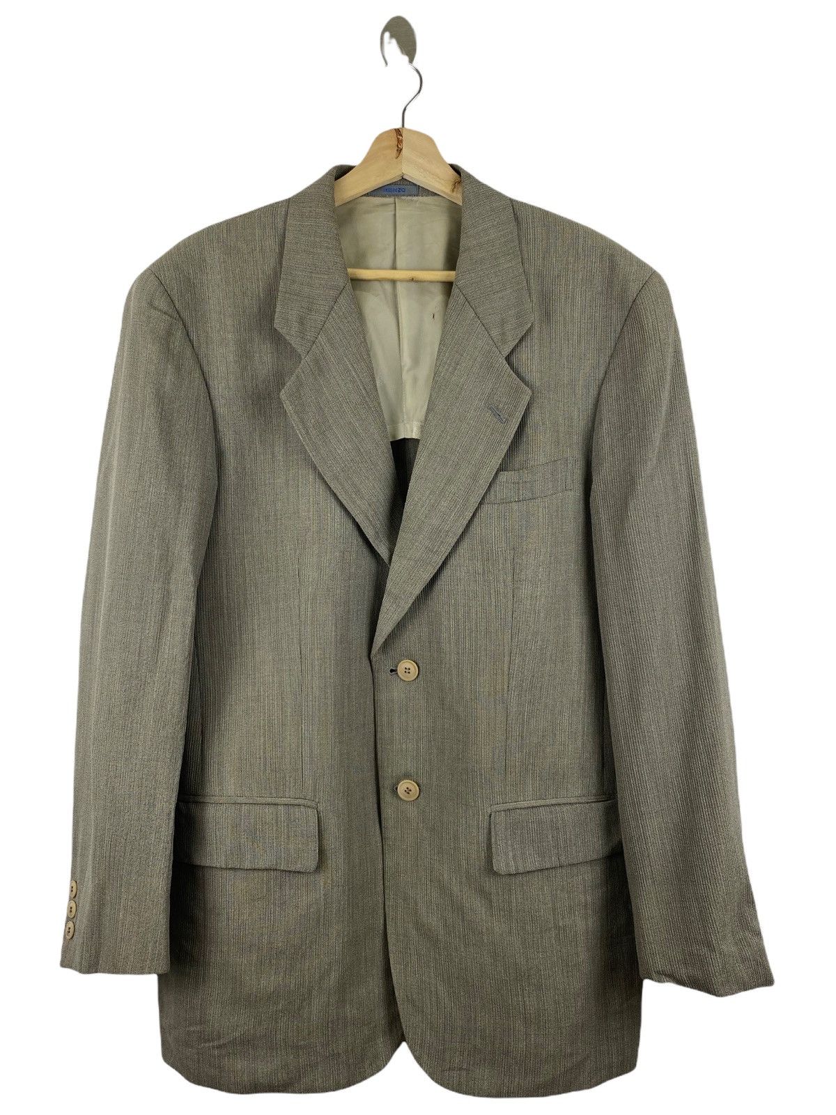 Designer × Kenzo × Vintage VINTAGE KENZO WOOL JACKET Size US L / EU 52-54 / 3 - 1 Thumbnail
