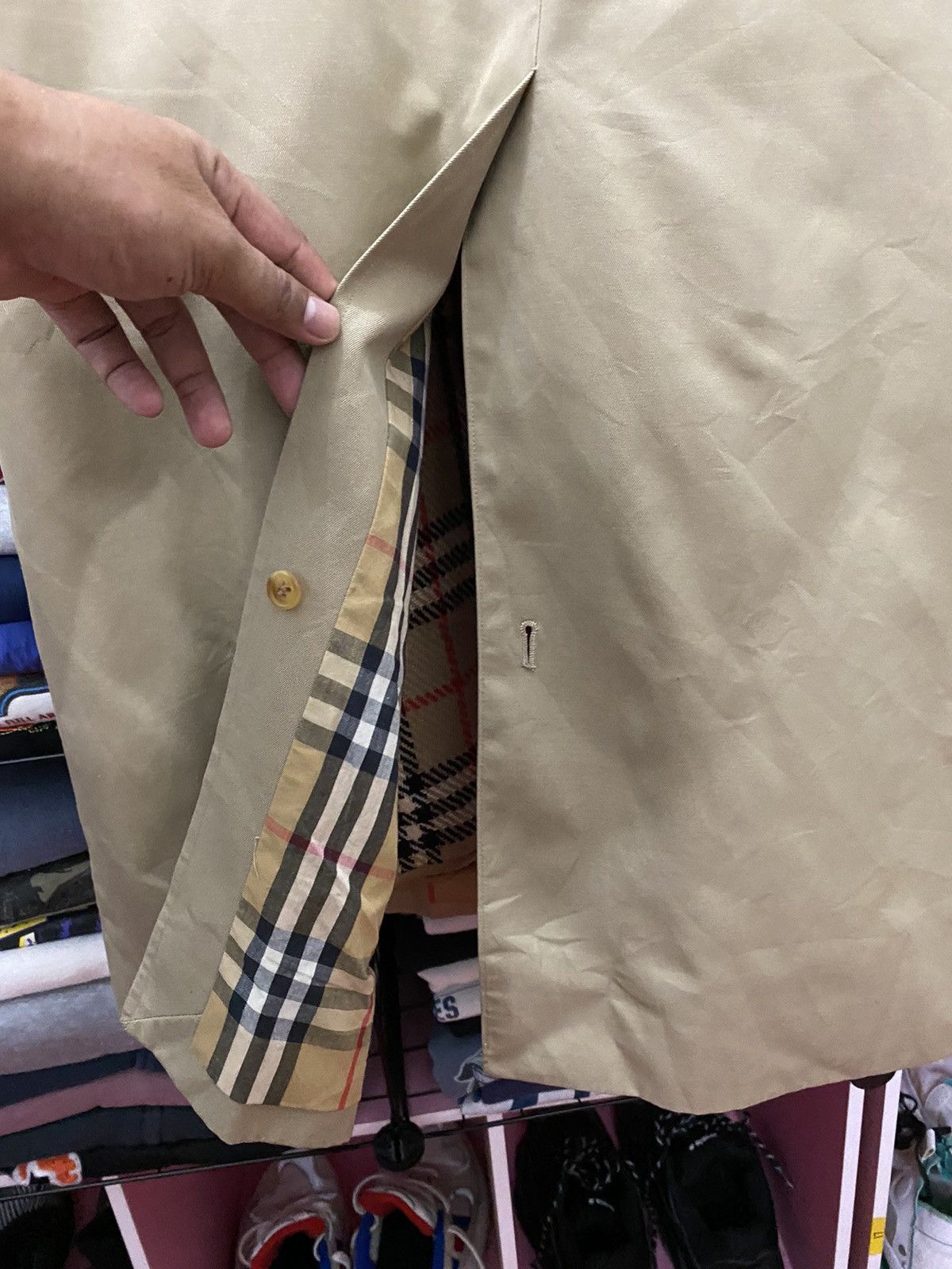 Burberry × Designer × Vintage VINTAGE BURBERRYS LONG COAT NOVACHECK LINING Size US L / EU 52-54 / 3 - 9 Thumbnail