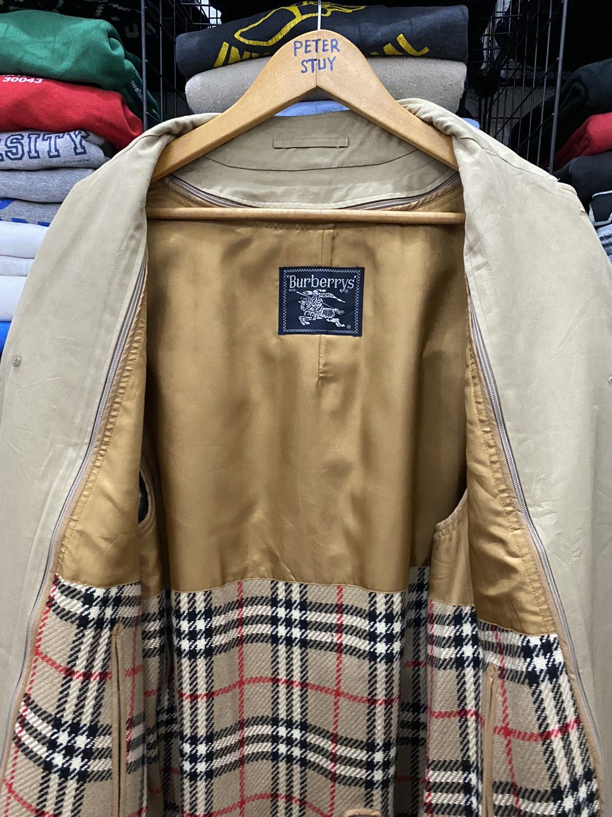 Burberry × Designer × Vintage VINTAGE BURBERRYS LONG COAT NOVACHECK LINING Size US L / EU 52-54 / 3 - 5 Thumbnail