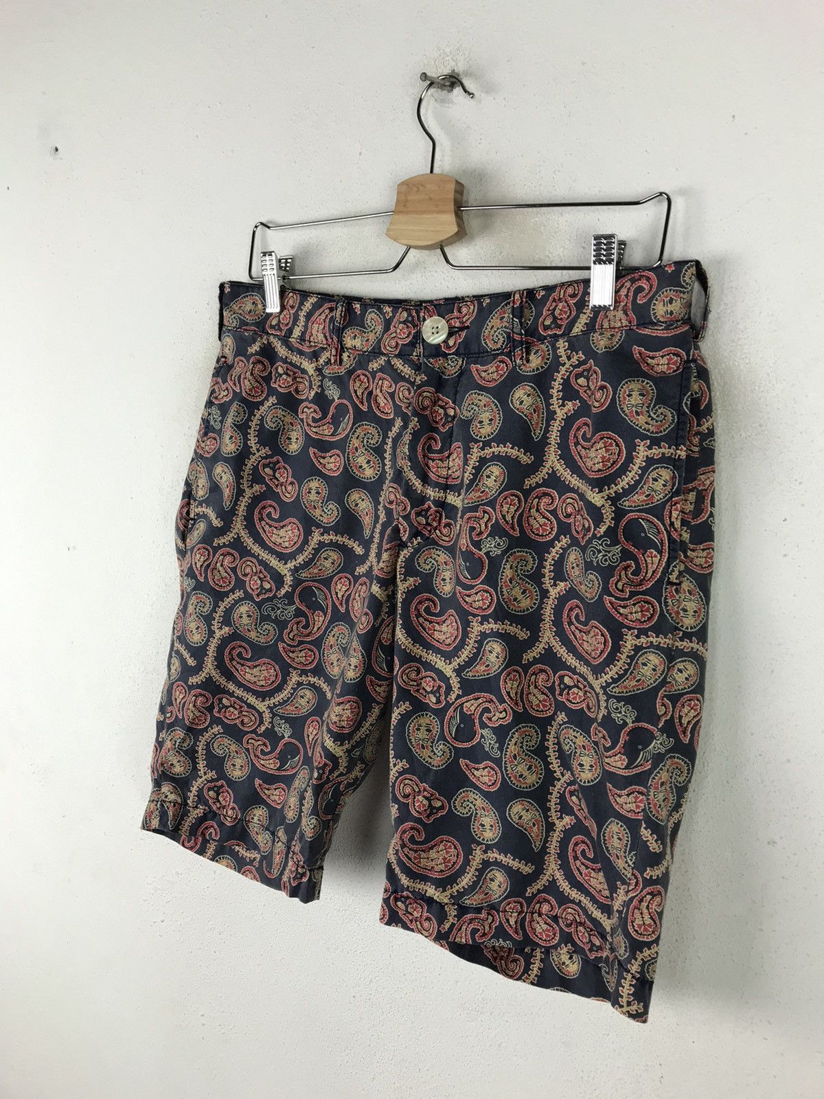 Beams Plus × Japanese Brand BEAMS PAISLEY DESIGN SHORT PANTS Size US 32 / EU 48 - 5 Thumbnail