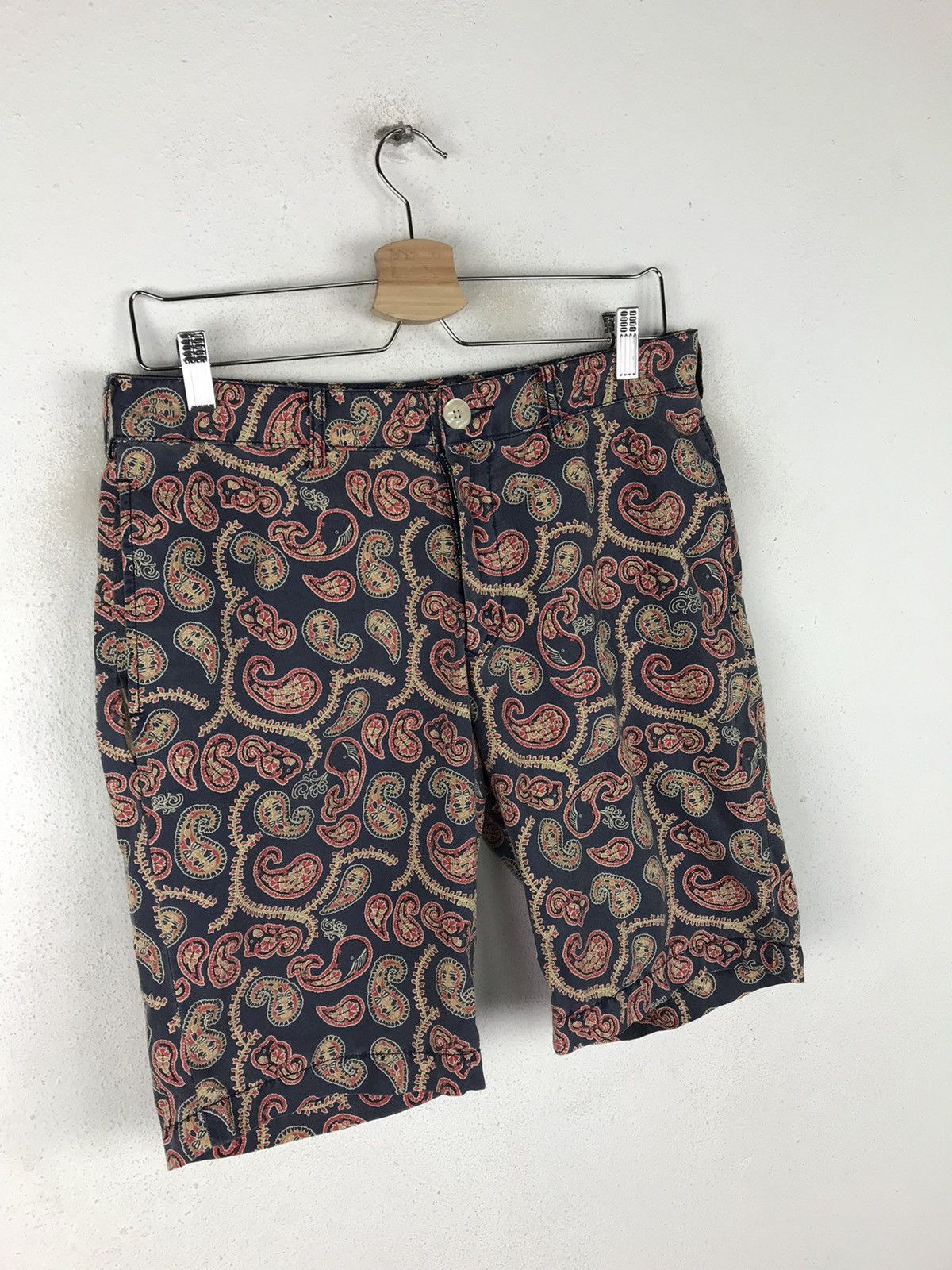 Beams Plus × Japanese Brand BEAMS PAISLEY DESIGN SHORT PANTS Size US 32 / EU 48 - 3 Thumbnail