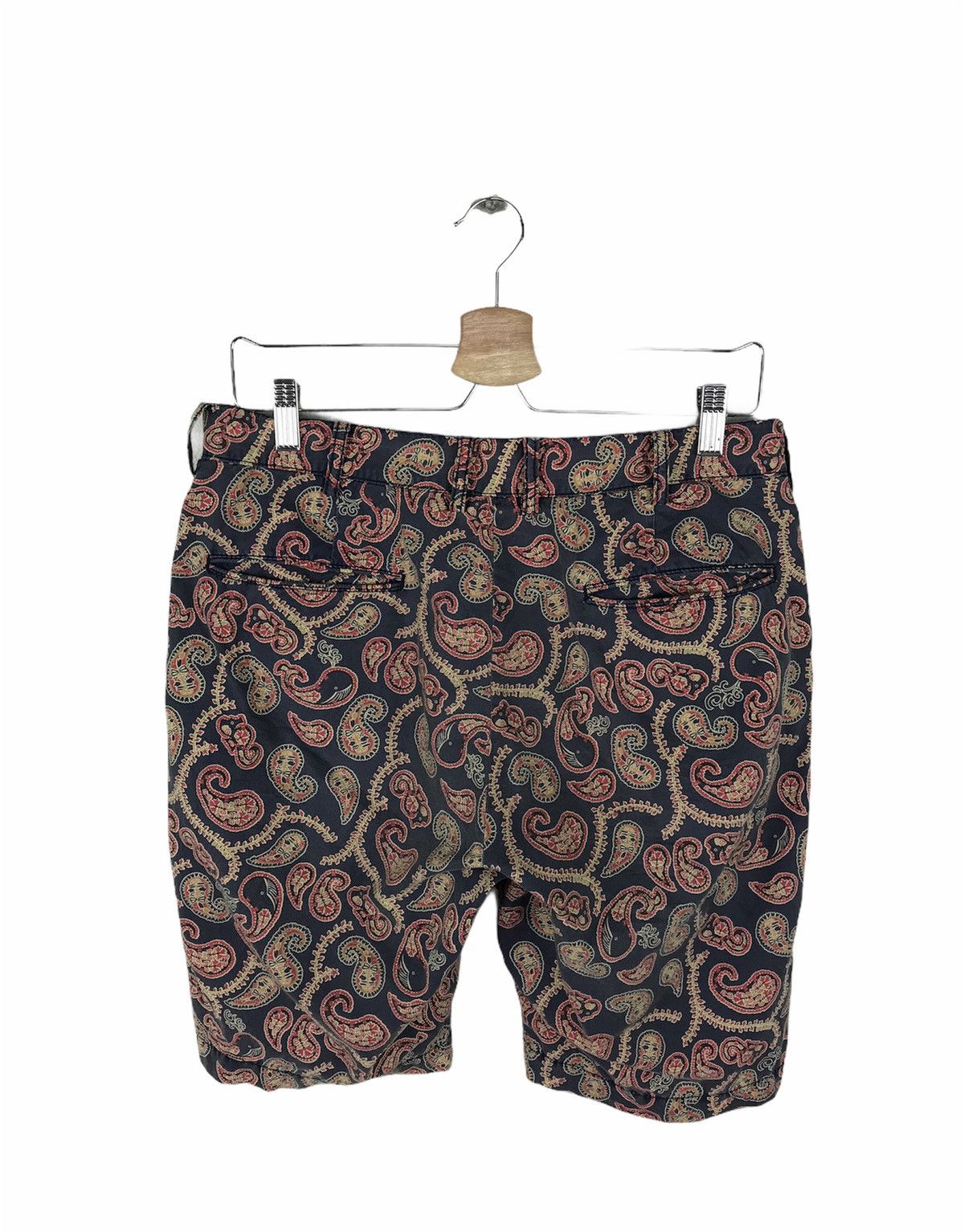 Beams Plus × Japanese Brand BEAMS PAISLEY DESIGN SHORT PANTS Size US 32 / EU 48 - 2 Thumbnail