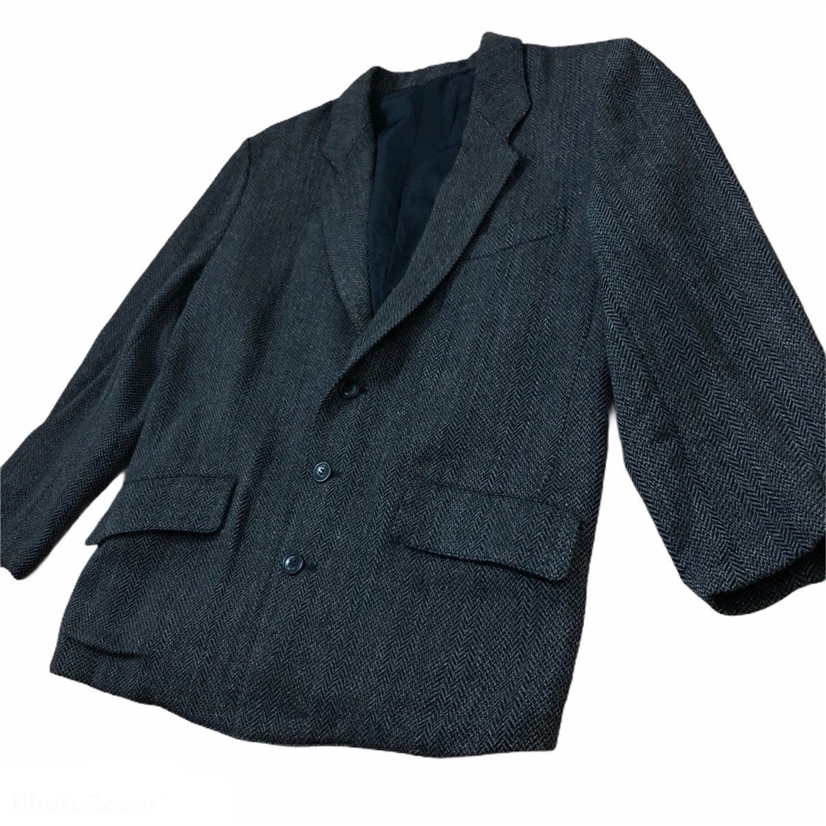 Issey Miyake 🔥VINTAGE WOOL HERRINGBONE ISSEY MIYAKE DOUBLE BREAST Size US M / EU 48-50 / 2 - 4 Thumbnail