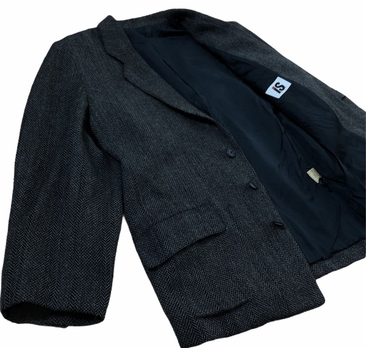 Issey Miyake 🔥VINTAGE WOOL HERRINGBONE ISSEY MIYAKE DOUBLE BREAST Size US M / EU 48-50 / 2 - 7 Thumbnail