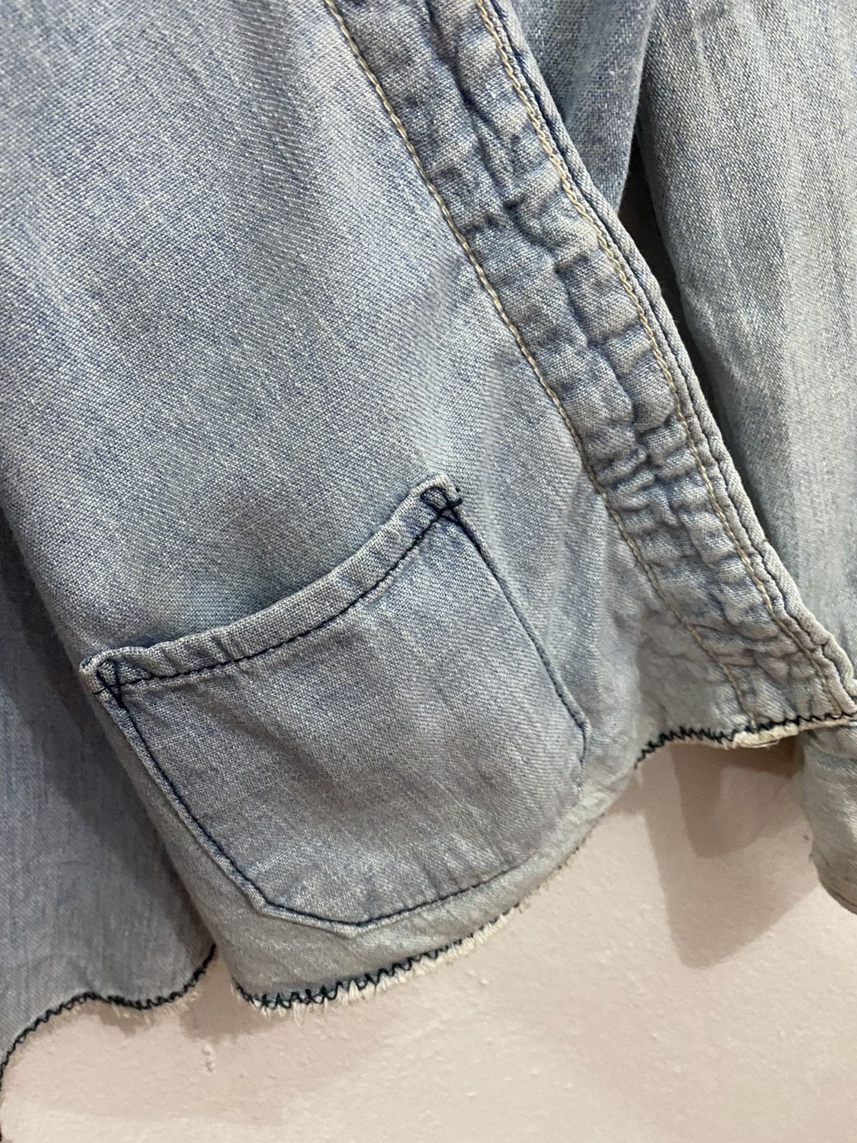 Blue Blue Japan × Designer × Vintage BLUE BLUE JAPAN DISTRESS DENIM JACKET Size US L / EU 52-54 / 3 - 10 Thumbnail