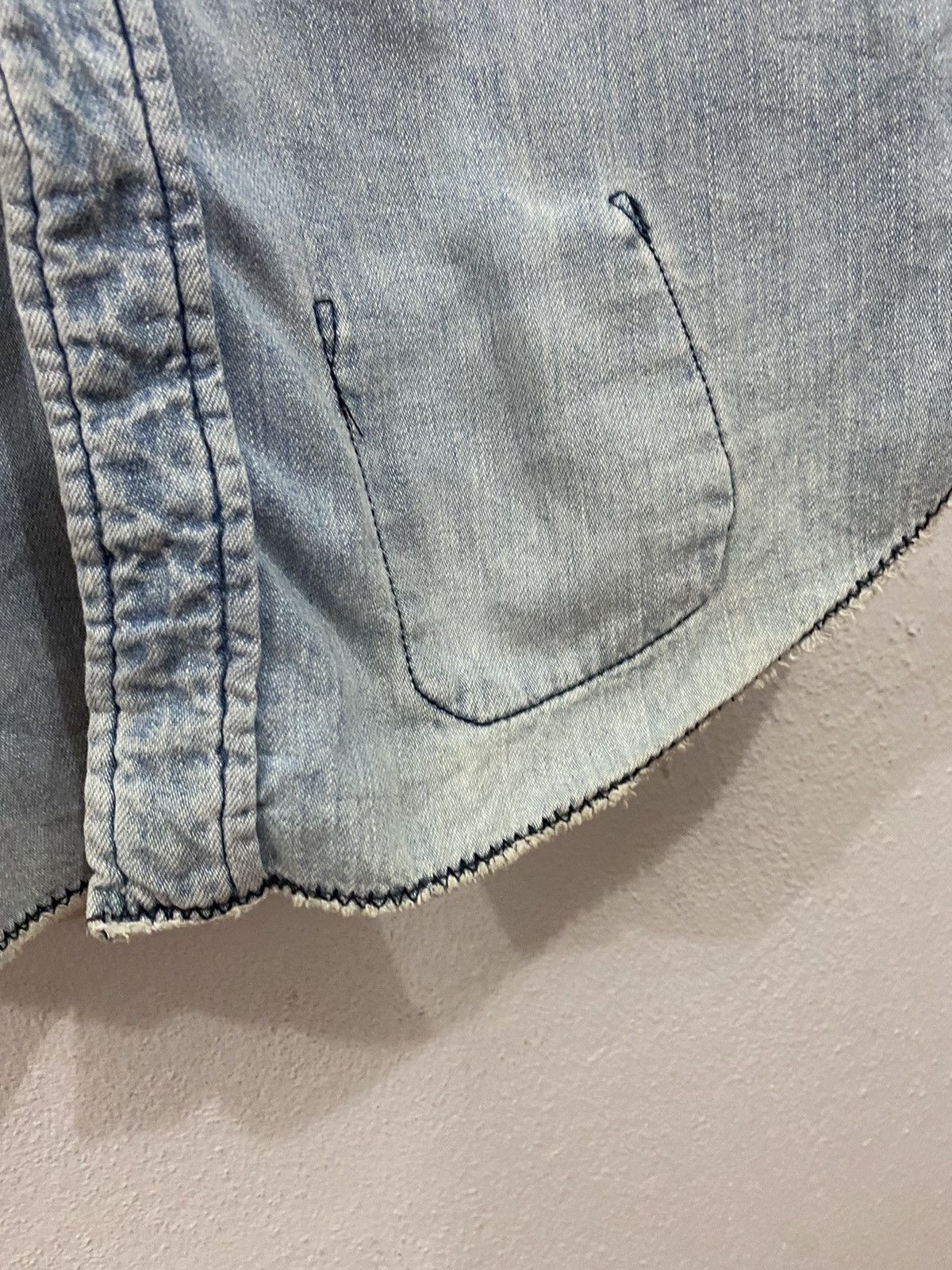 Blue Blue Japan × Designer × Vintage BLUE BLUE JAPAN DISTRESS DENIM JACKET Size US L / EU 52-54 / 3 - 9 Thumbnail