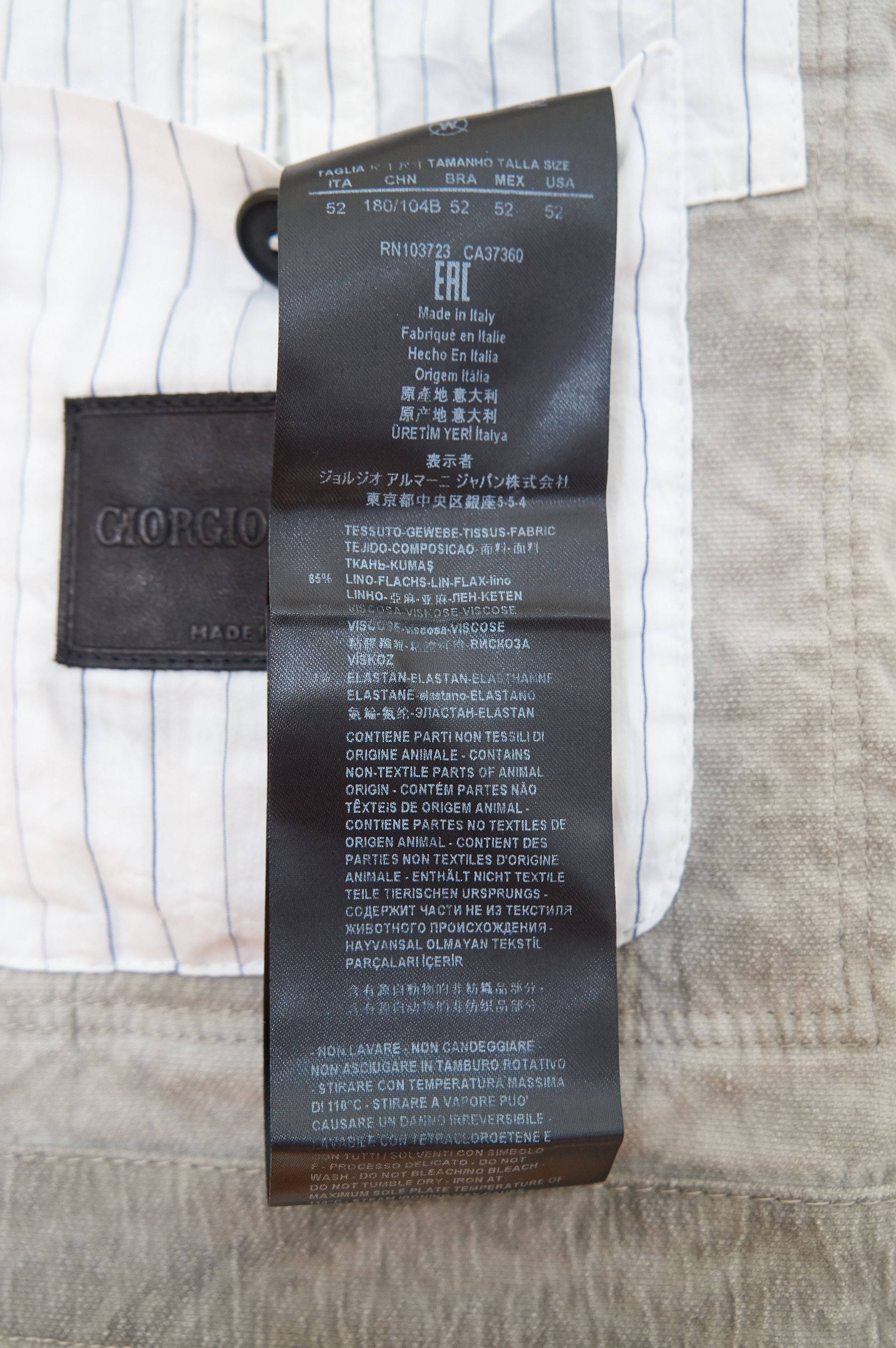 Giorgio Armani linen jacket Size US L / EU 52-54 / 3 - 5 Thumbnail
