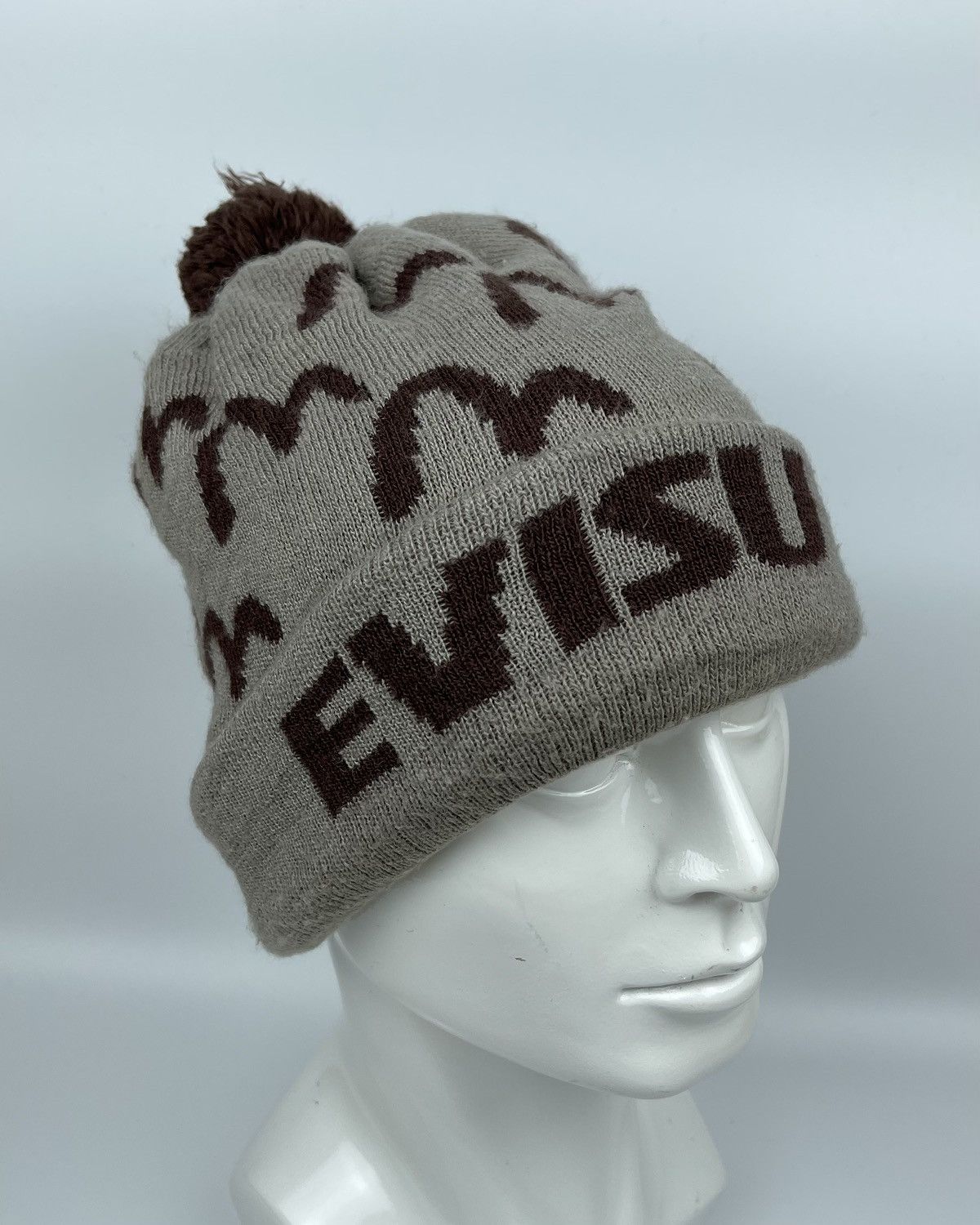 image of Evisu Beanie Hat Snow Cap, Men's