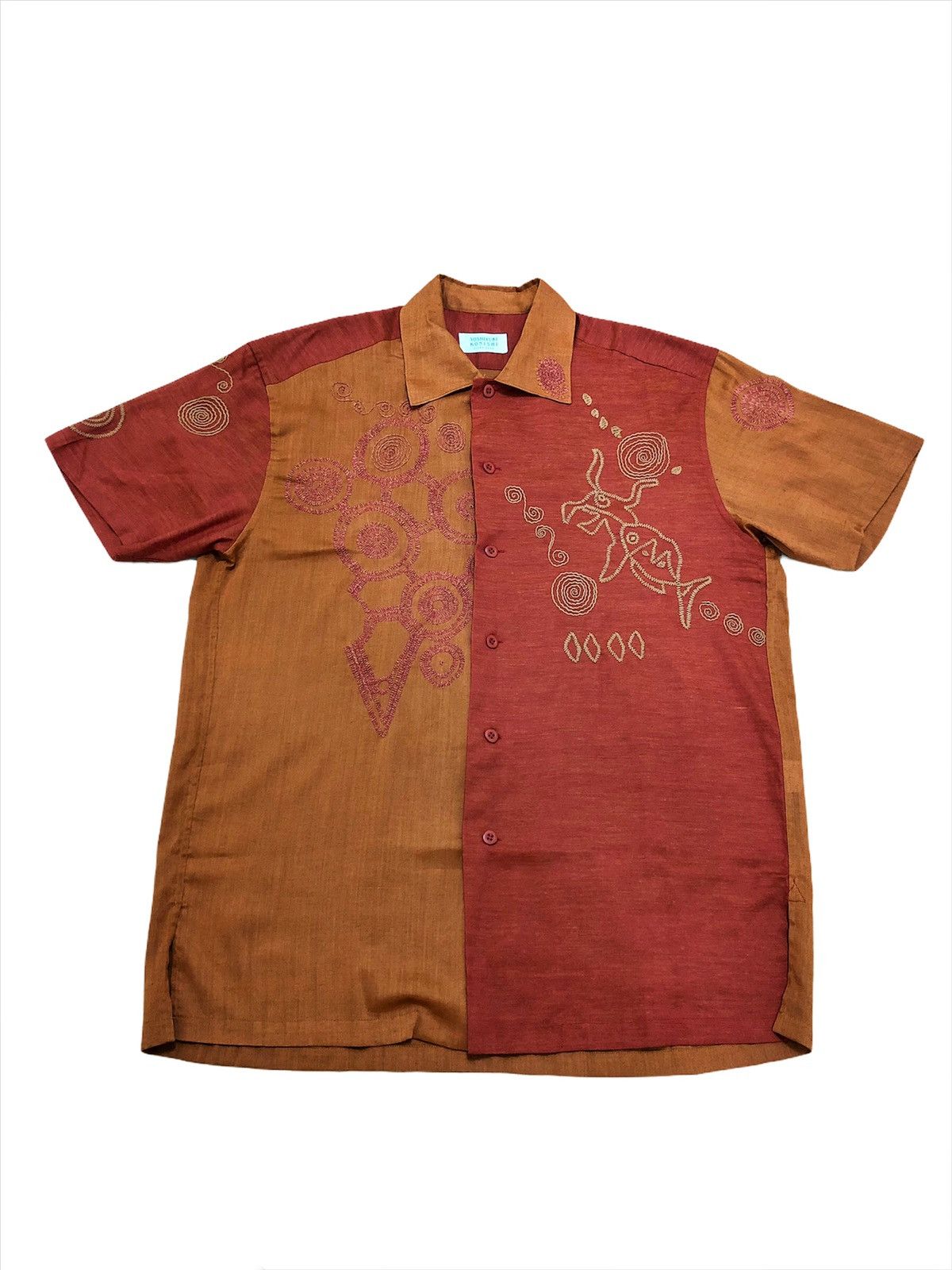 Yoshiyuki Konishi RARE🔥Yoshiyuki Konishi Pop Art Embroider B/D Shirt Size US L / EU 52-54 / 3 - 1 Thumbnail